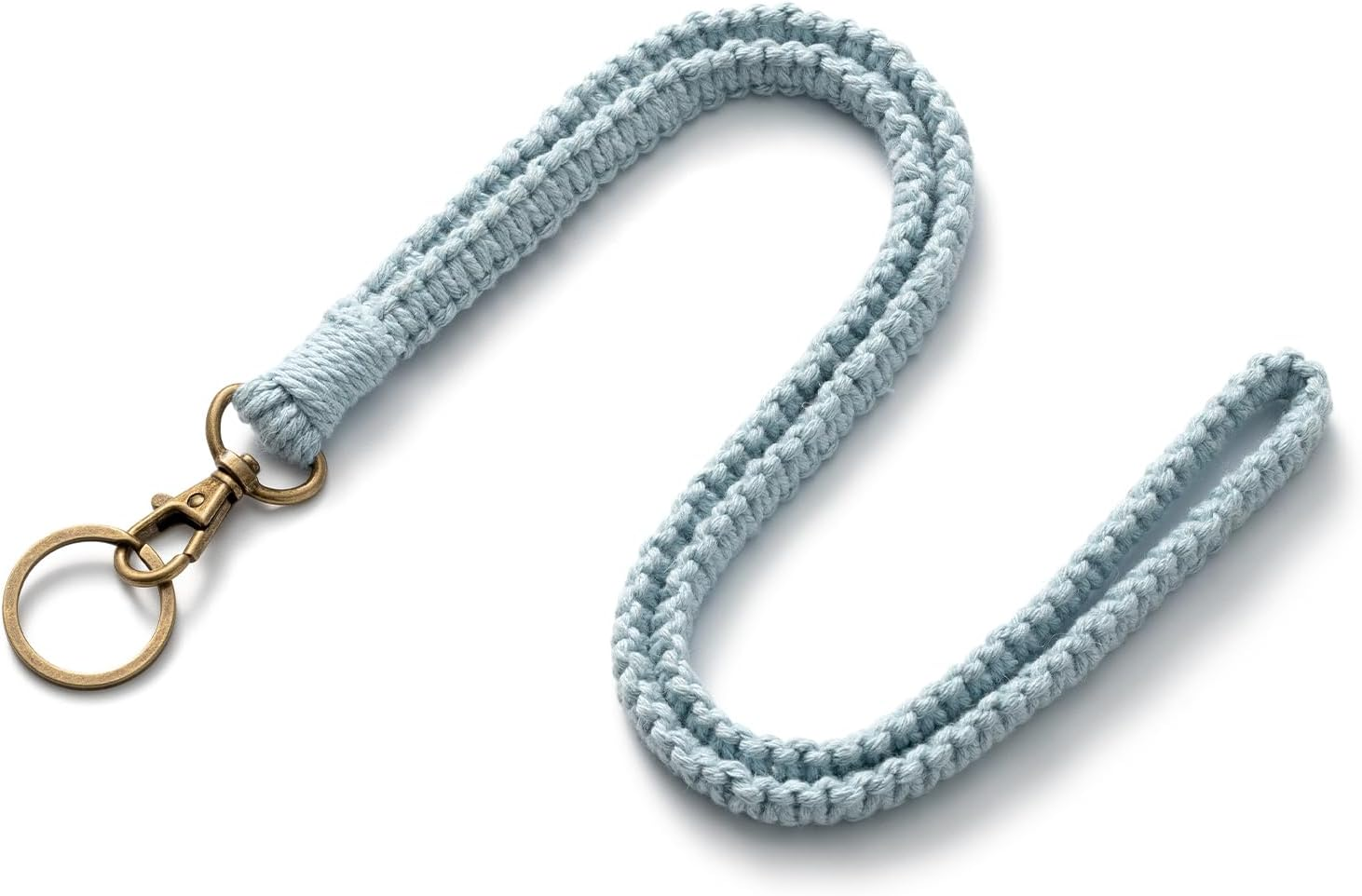 MORSUNBELA Lanyard,Neck Handmake Lanyard Green,Lanyards for Keys,Work ID Card Bohemian Wrist Strap Keychain for Teacher Office