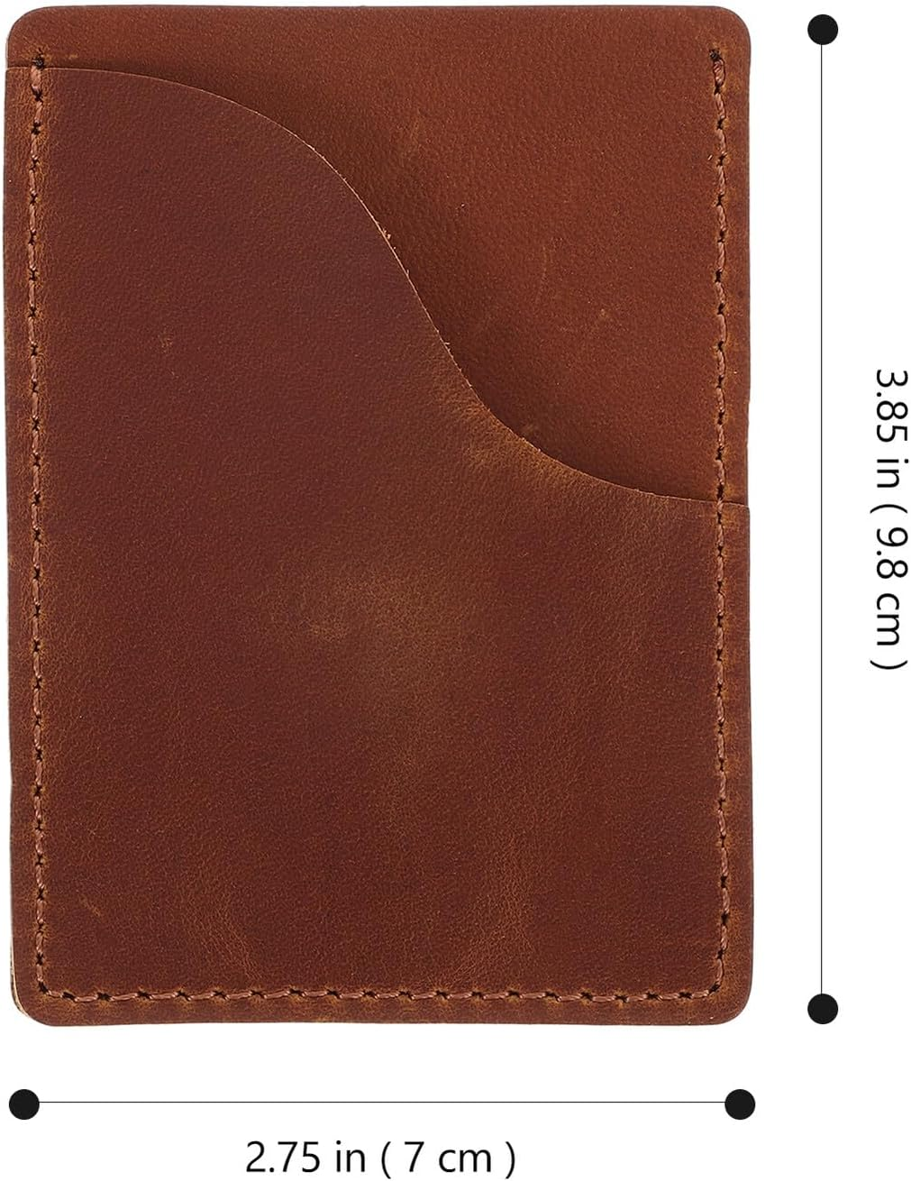 Abaodam Business Card Holder Wallet Card Organizer Pouch Brown Passport Sleeve Travel Wallet for Women image number 5