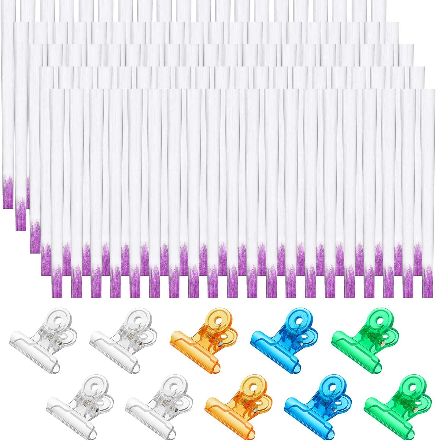 Blulu 100 Pcs Fiber Nail Kit Nail Fiberglass Extension Set for Quick Shaping Material Fake Tips Manicure Salon Tool image number 3