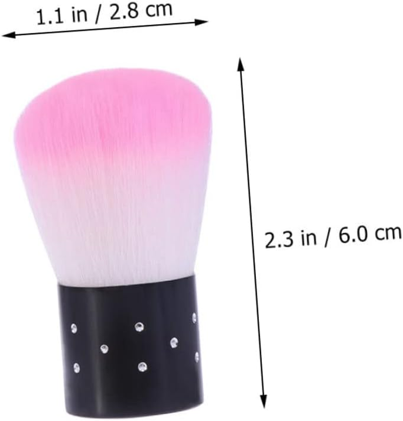 HEALEEP 2Pcs Nail Dust Brush Bristle Cleaning Brush for Manicure Nail Cleaner Dusting Powder for Women image number 6