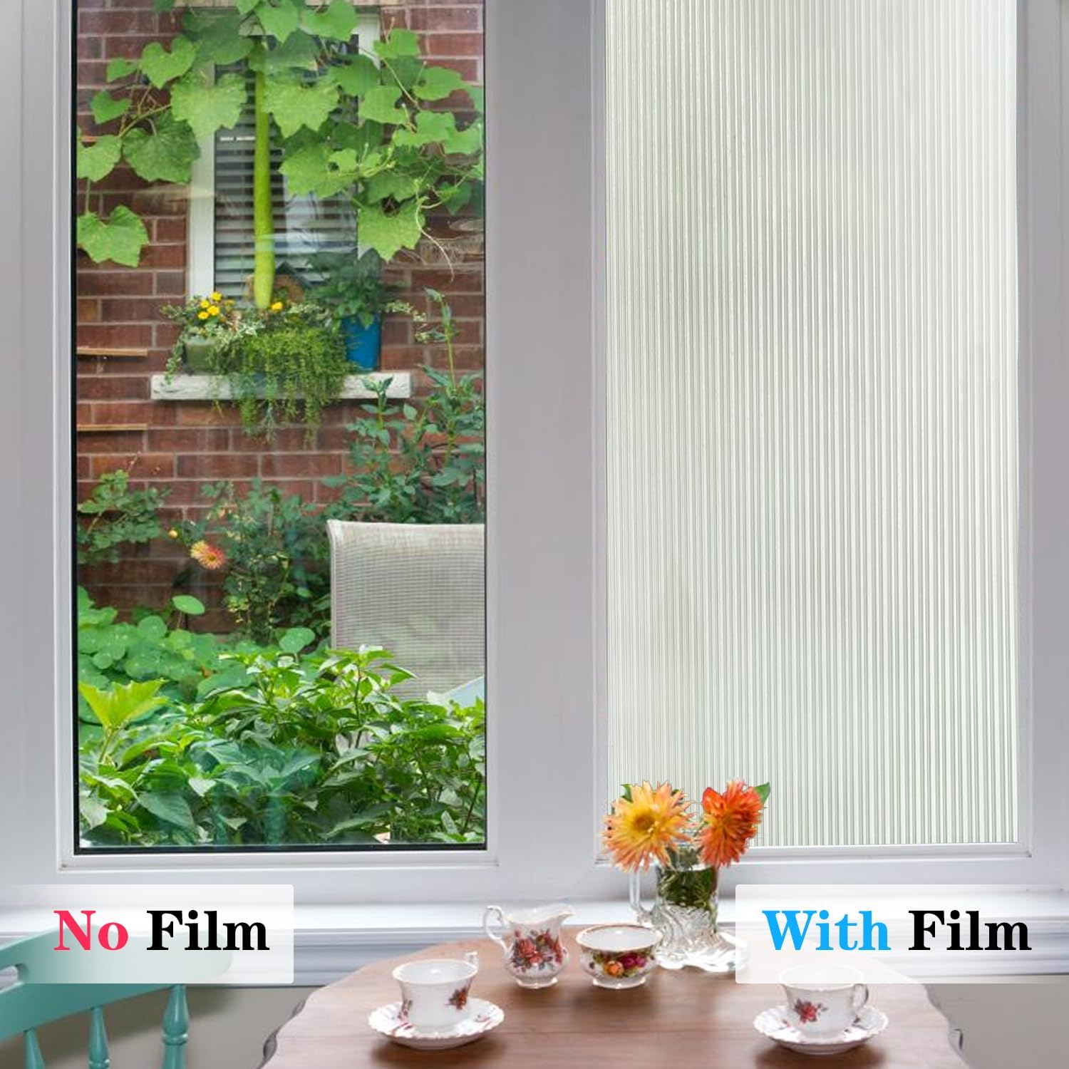 Sevenpers Opaque Film Privacy without Glue Vinyl anti UV Static Cling No Glue Window Sticker Cover with Installation Kit 44.5 X 400Cm image number 5