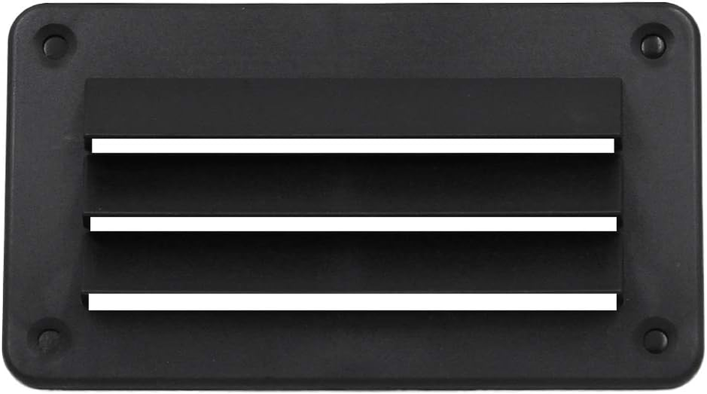 For Caravan, Boat Louvre, Black ABS Plastic 140Mm X 79Mm
