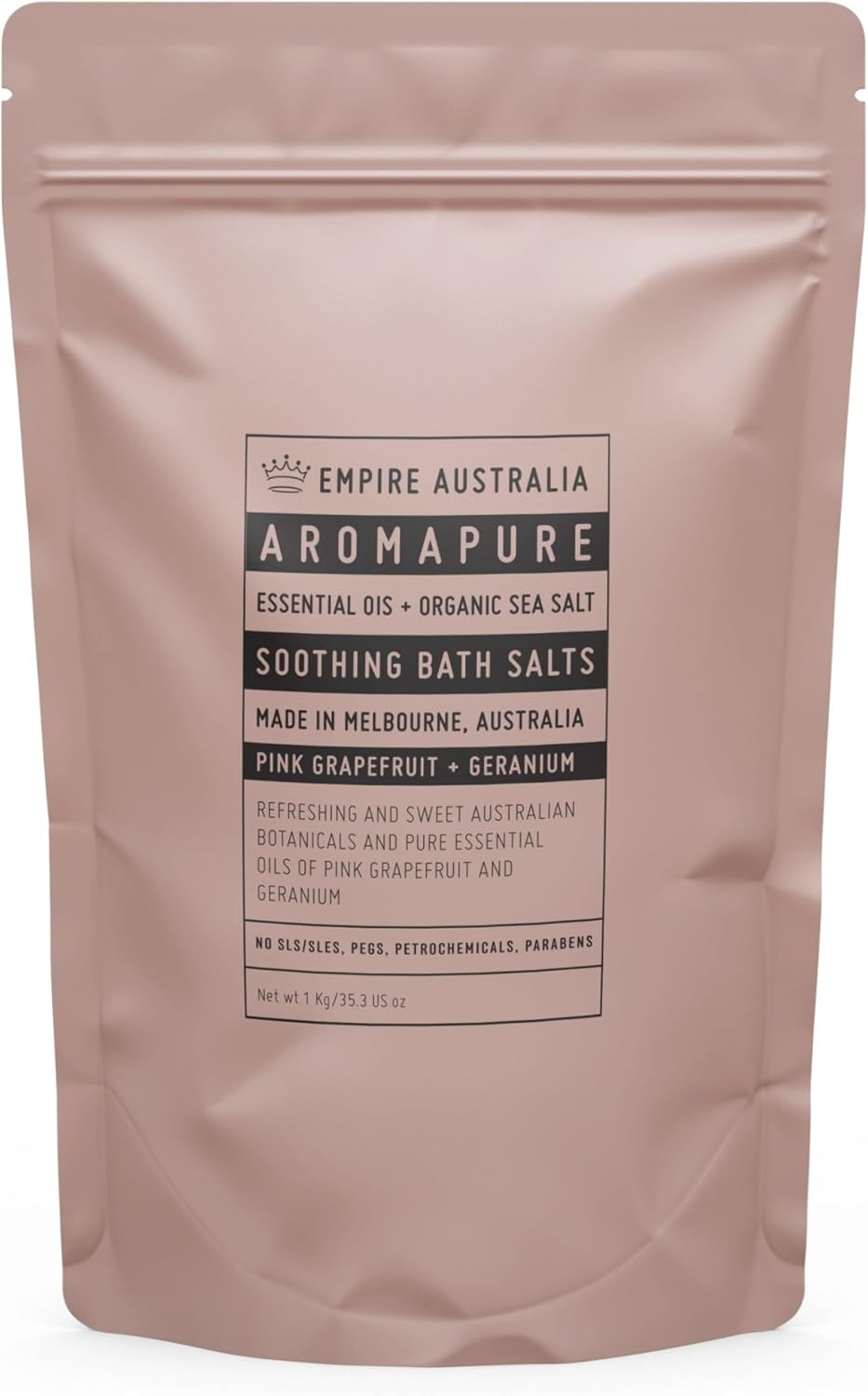 Empire Australia Empire Bath Salt Pink Grapefruit 1000G