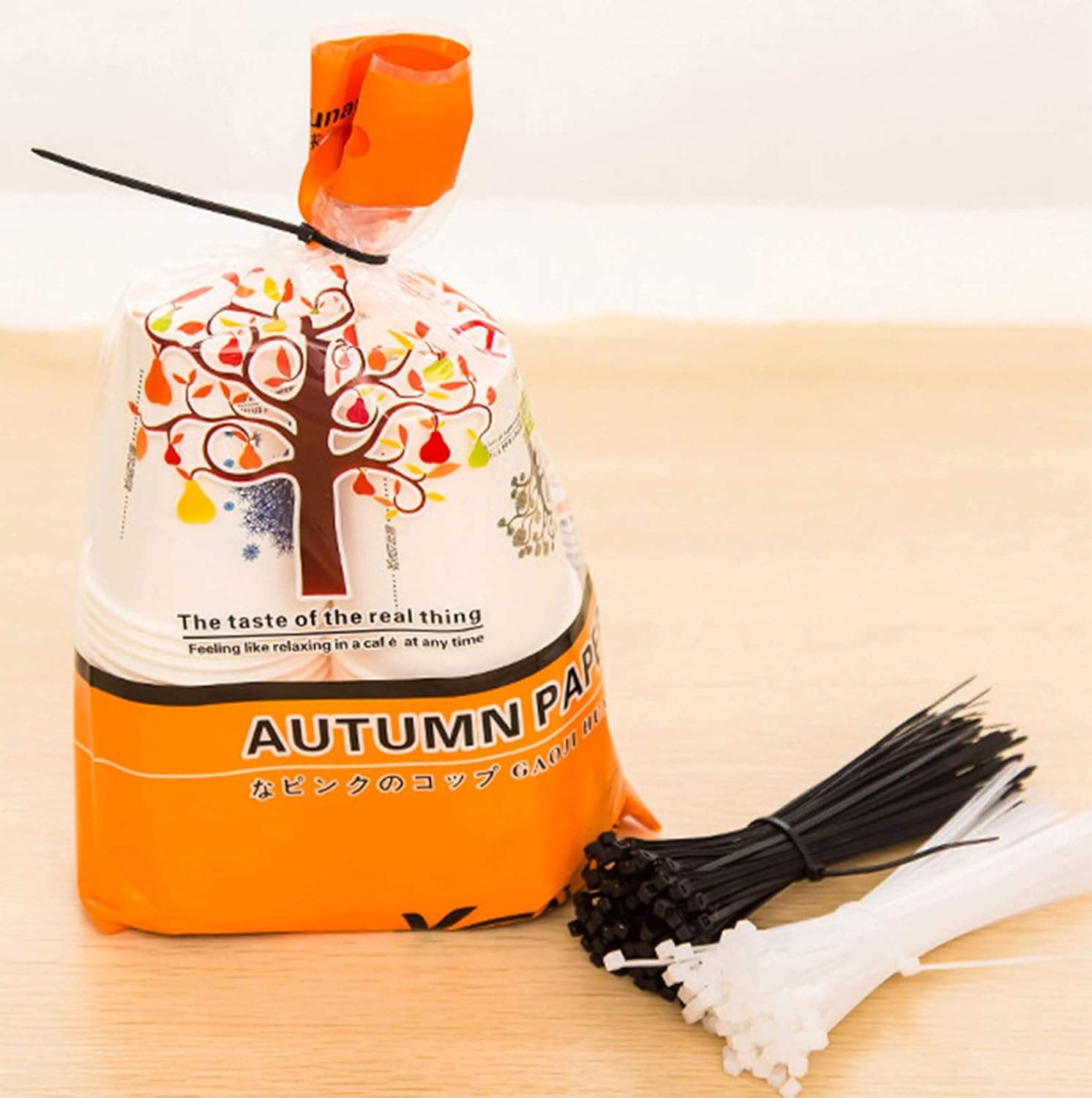 100Pcs Cable Zip Ties Heavy Duty 10 Inch, Premium Plastic Wire, Self-Locking Black Nylon Zip Ties for Indoor and Outdoor image number 2