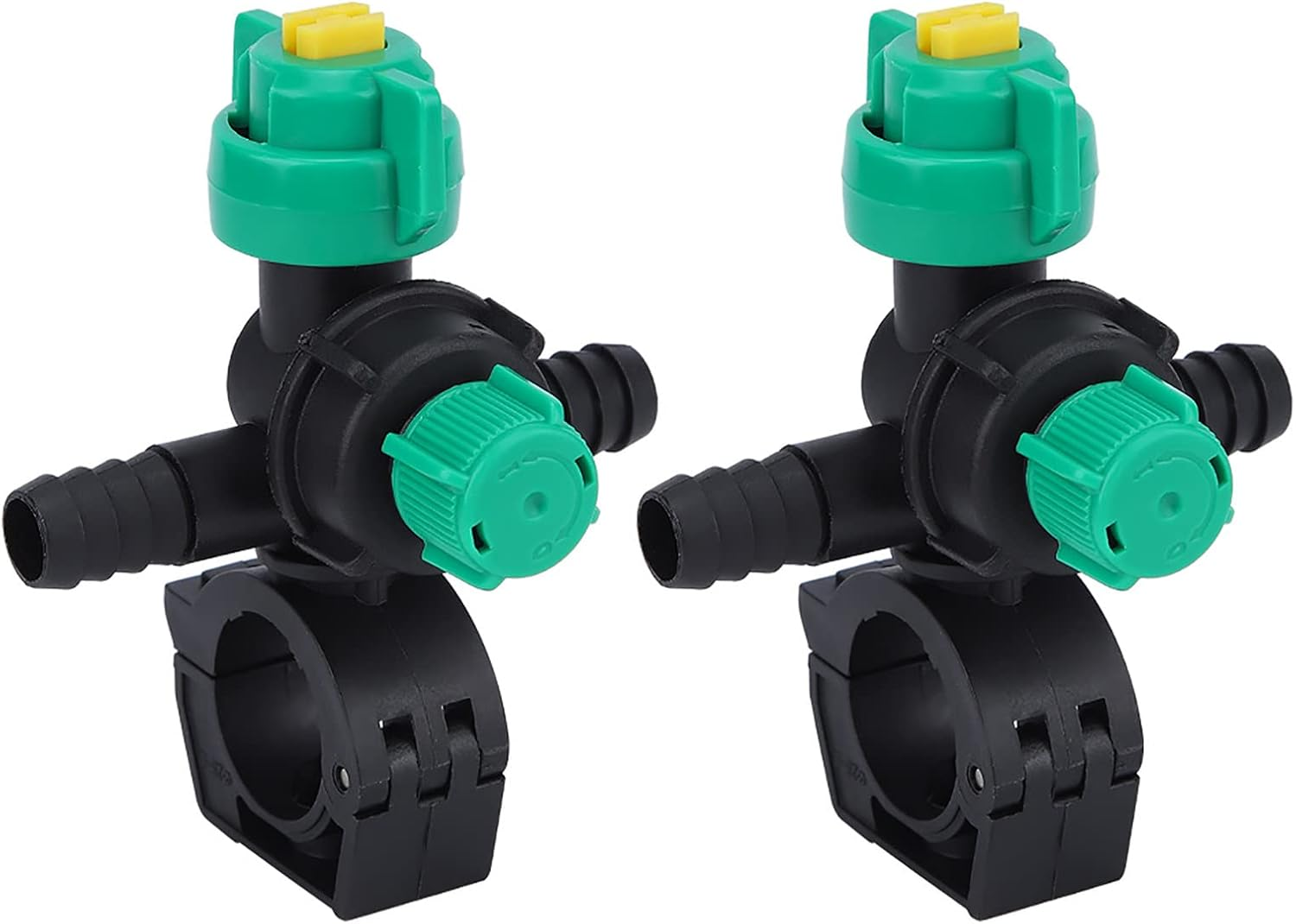 Akozon Misting Nozzle, 2Pcs External Thread Agricultural Sprayer Fan Shaped Spraying Nozzle For