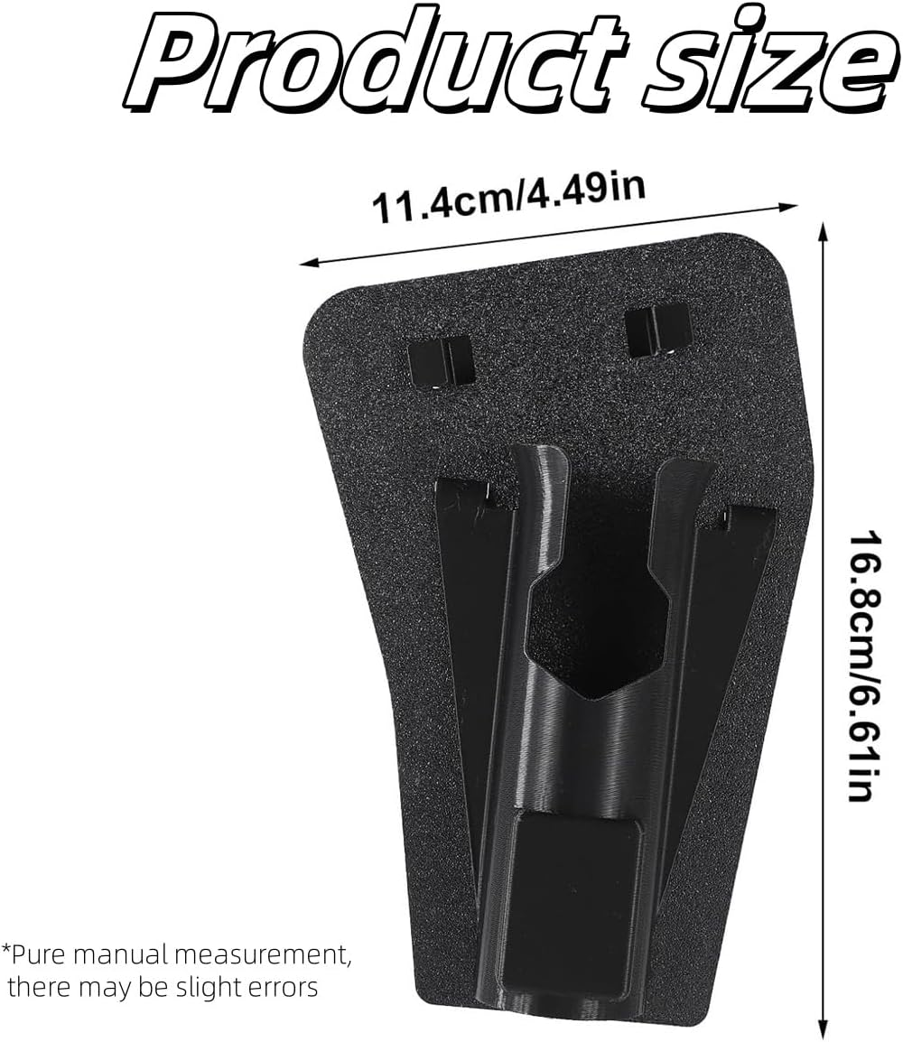 Slide-In Fishing Rod Hip Holster, Hands-Free Rod Holder for Fly & Bank Fishing, Quick Draw Waist Belt Inserte Pole Gear, Durable Adjustable Portable Fish Pole Holster with Stash Pocket (Black) - Black image number 2