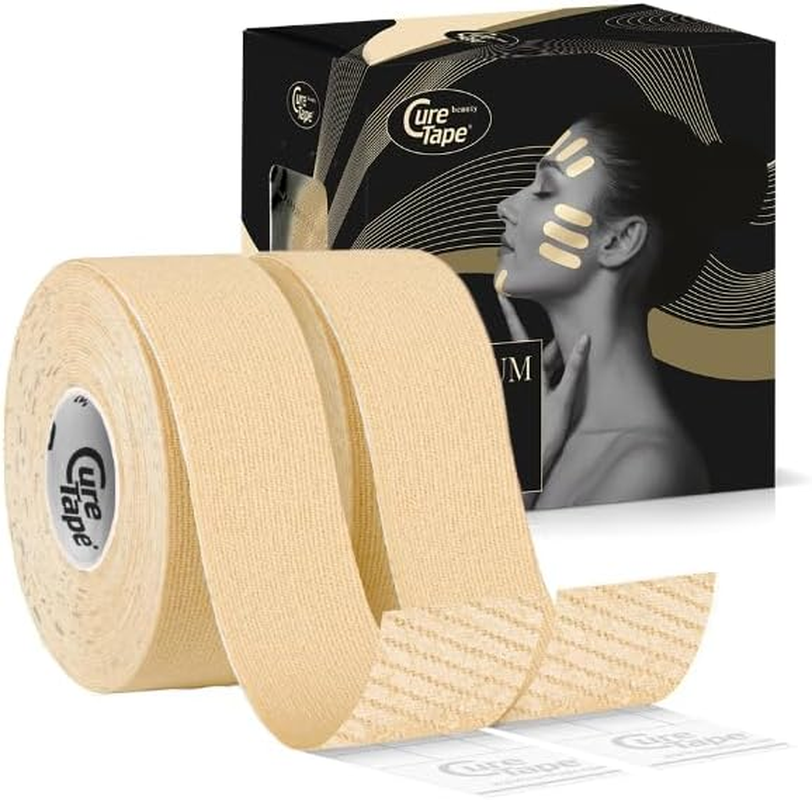 Curetape Beauty 2.5Cm Kinesiology Tape | Anti-Wrinkle Face Tape | Kinesiology Tape for Face & Sensitive Skin image number 1