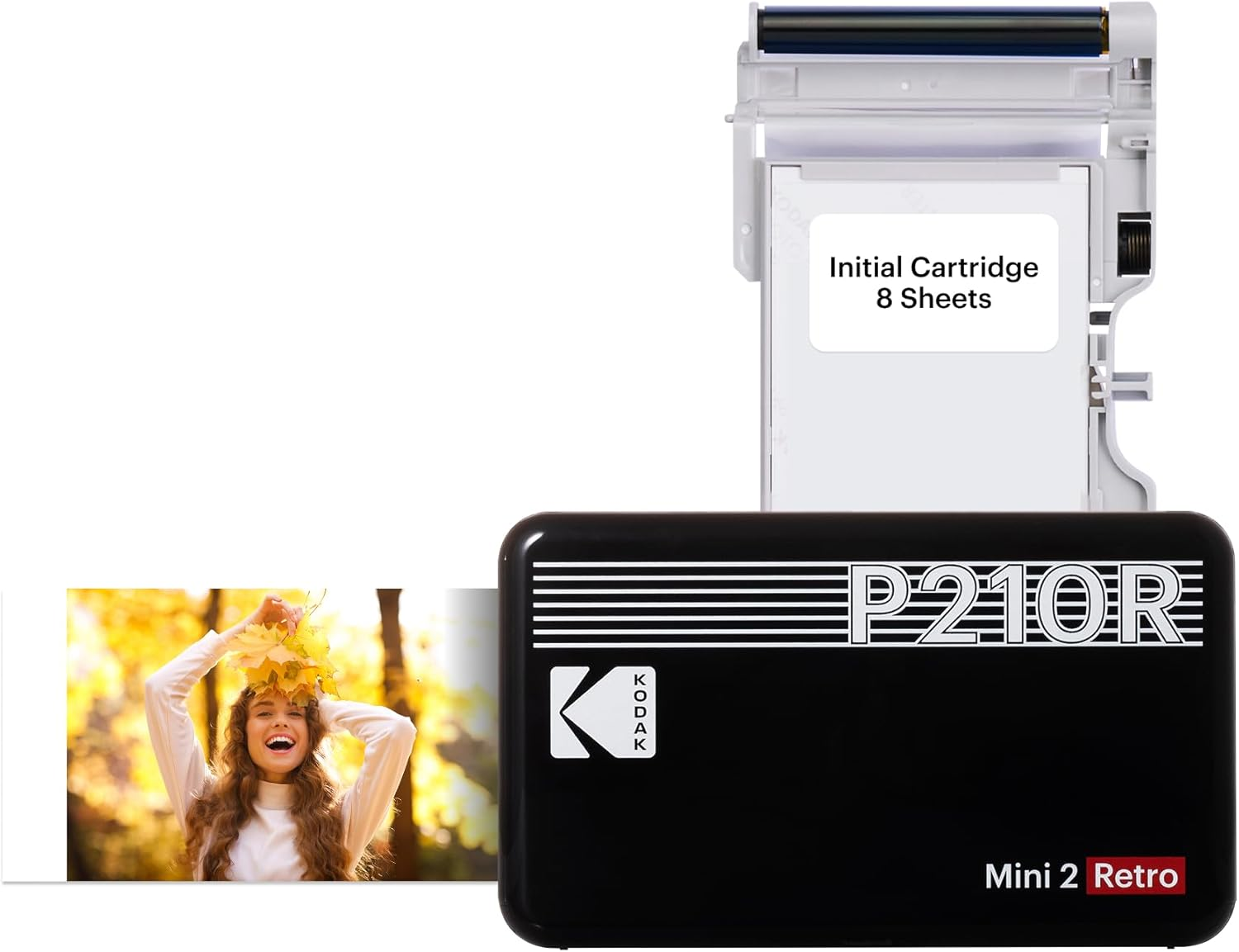 Kodak Mini 2 Retro Portable Instant Photo Printer Black