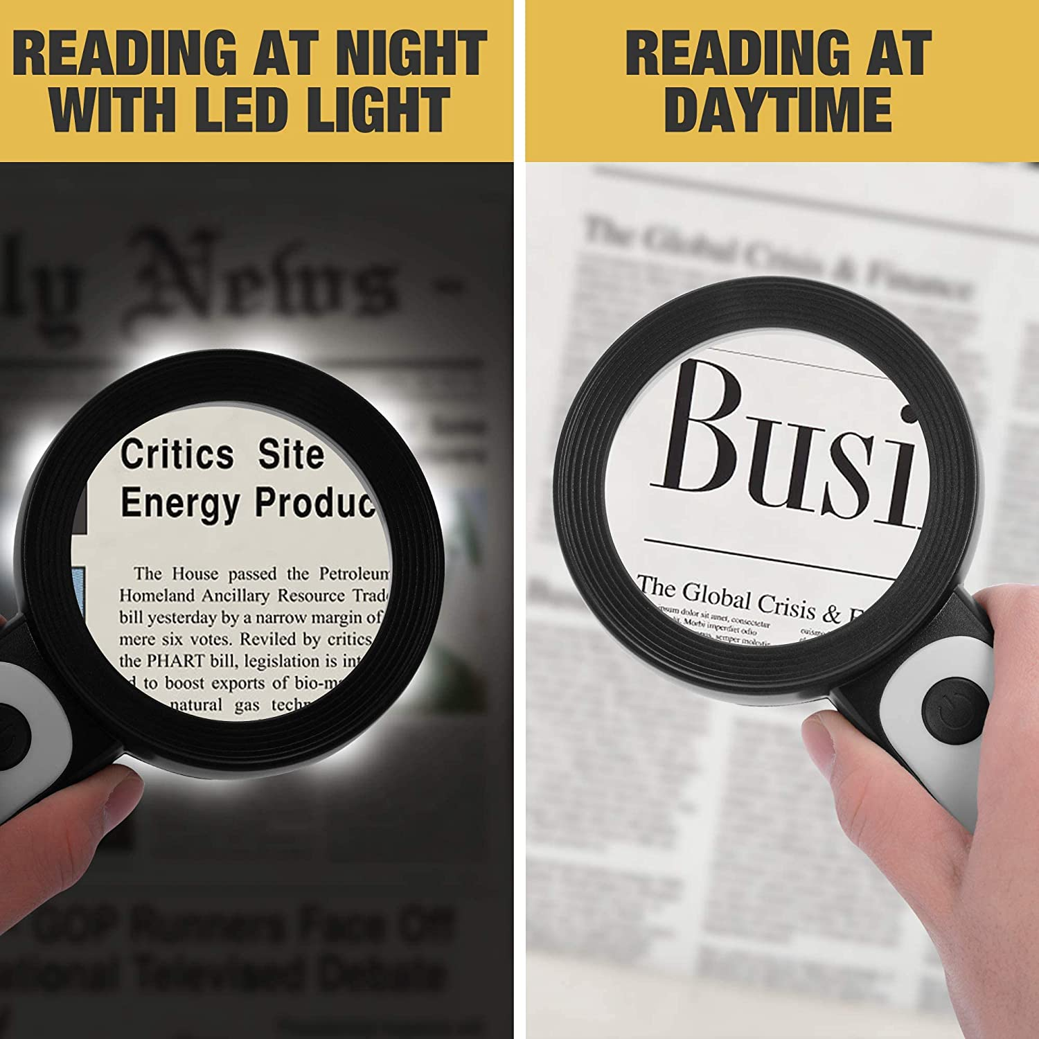 30X Magnifying Glass with 18LED Light, 80Mm Handheld Large Magnifying Glass Cold & Warm Light 3 Modes, Illuminated Lighted Magnifier for Seniors Kids Reading, Inspection, Coins (Lens Cloth Included) image number 6