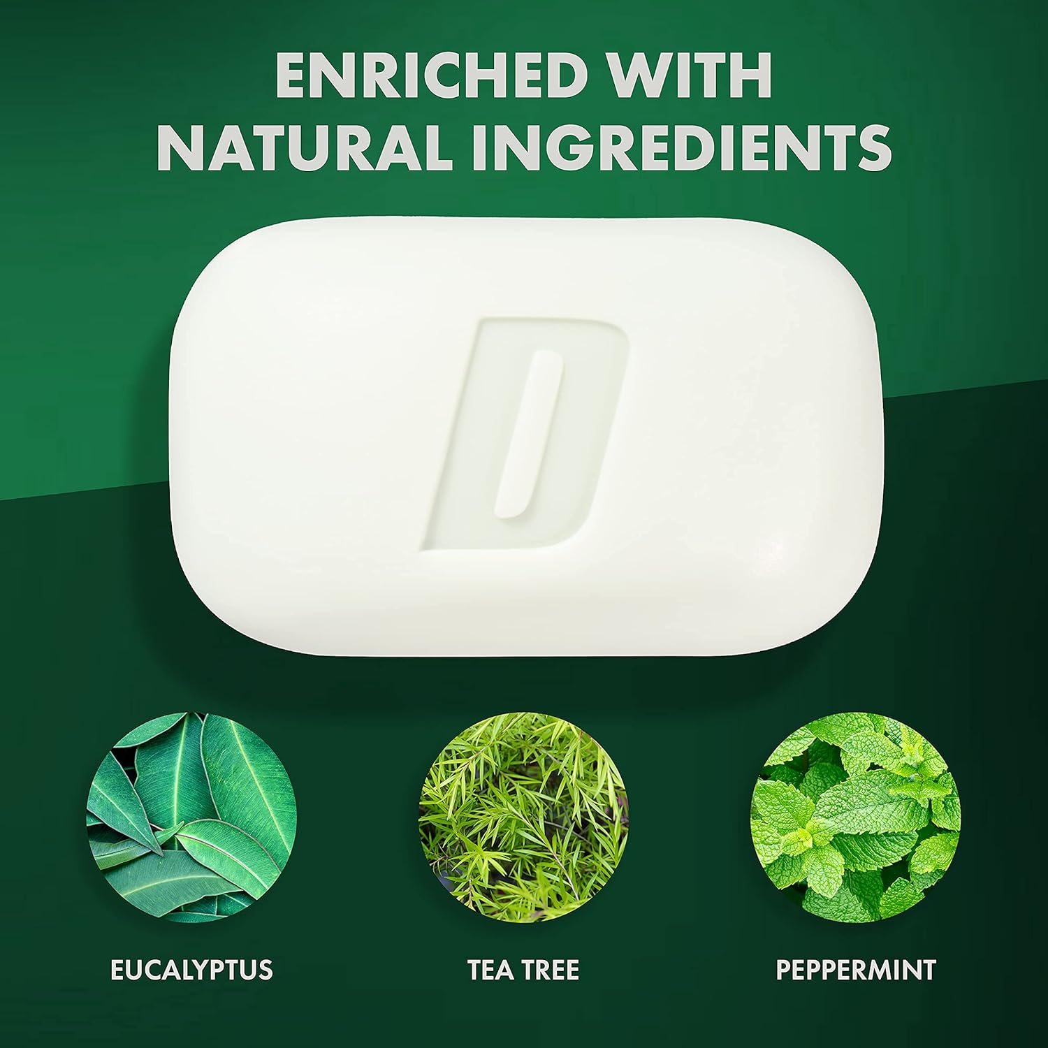 Defense Soap 12Pk All Natural Peppermint Bar Soap for Men | Made by Wrestlers with Tea Tree Oil & Eucalyptus Oil to Promote Healthy Skin image number 2