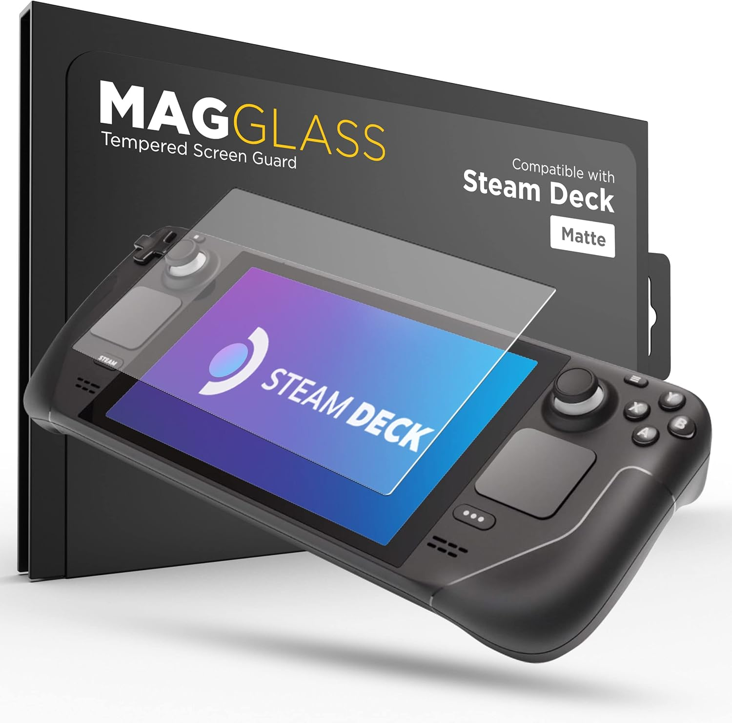 Magglass Tempered Glass Designed for Steam Deck Oled/Steam Deck Matte Screen Protector (7" Inch) Anti-Glare Full Coverage Guard image number 5