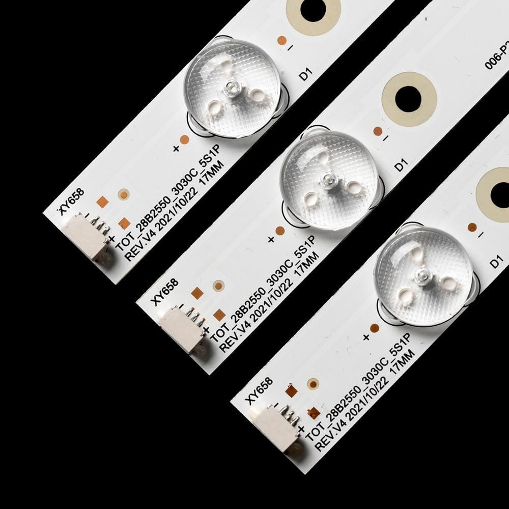 3Pcs/Set Tv Led Backlight Bar for T-CL 28Inch T0T-28B2550-3030C-5S1P 524Mm Tv Repair Parts H28V9900 H28VPP00 LED Bar Kits image number 1