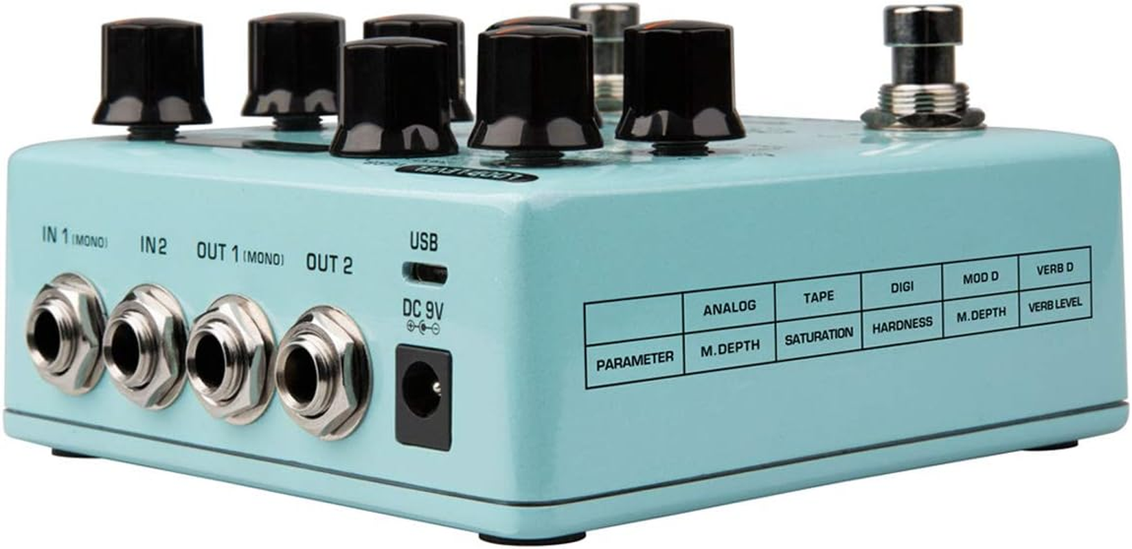 NUX Duotime Stereo Delay Pedal with Analog, Tape, Digital, Modulation, and Verb Delay image number 4