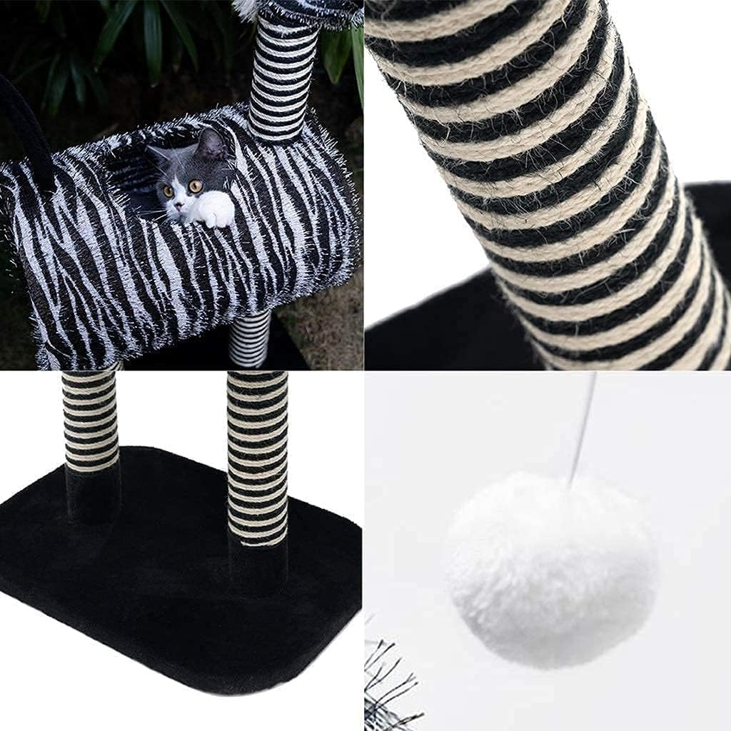 Wear-Resistant Cat Tower Scratching Post Cat Tree Four Seasons Universal Cat Condo Climbing Frame image number 6