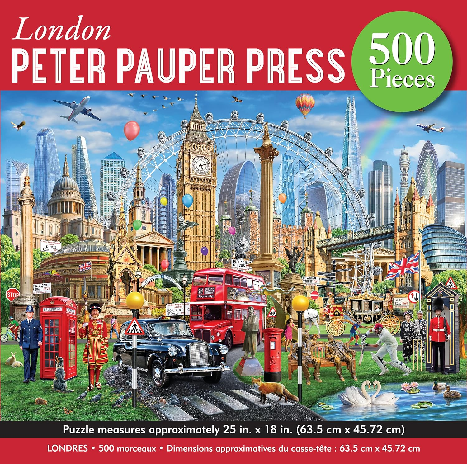 London 500 Piece Jigsaw Puzzle image number 2