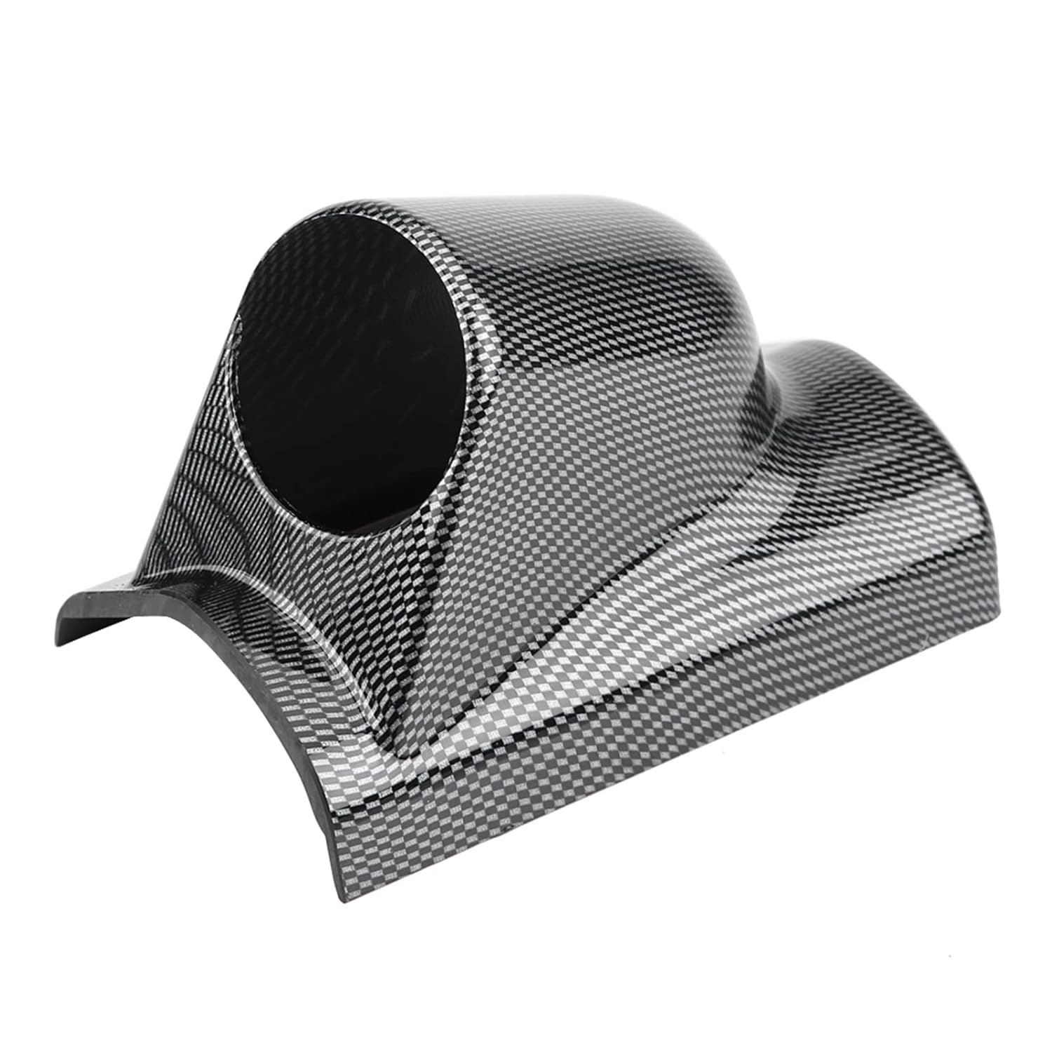 Universal Heavy Duty Racing Sport Meter Gauge Pillar Mount Pod Holder Bracket Gauge Holder for Auto Trucks Boats Motorcycles Carbon Fiber (Single Hole) image number 5