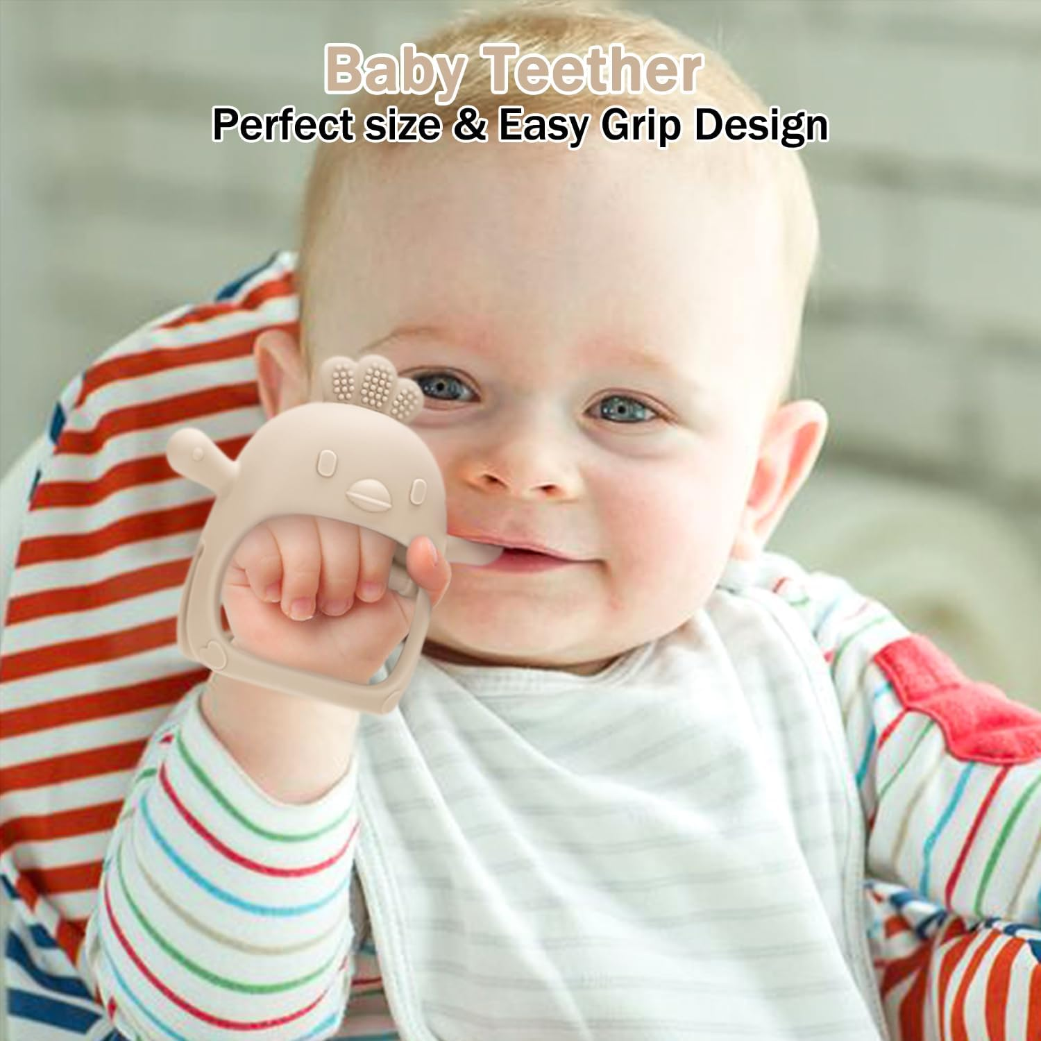 Silicone Baby Fruit Food Feeder, Freezer Tray with Lid for Batch Prep,Introduce New Foods, Breastmilk Popsicle Molds, Silicone Teething Toys image number 6