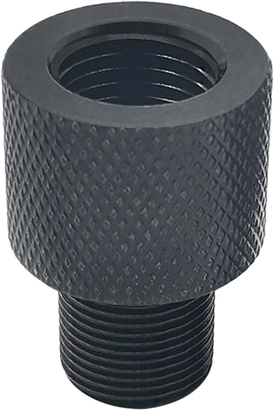BEANPRECOY 1Pc Black Aluminum Alloy 1/2-20 UNEF to 1/2-28 UNF Thread Adapter, Male to Female Pipe Fitting Adapter for Plumbing & Mechanical Parts image number 6