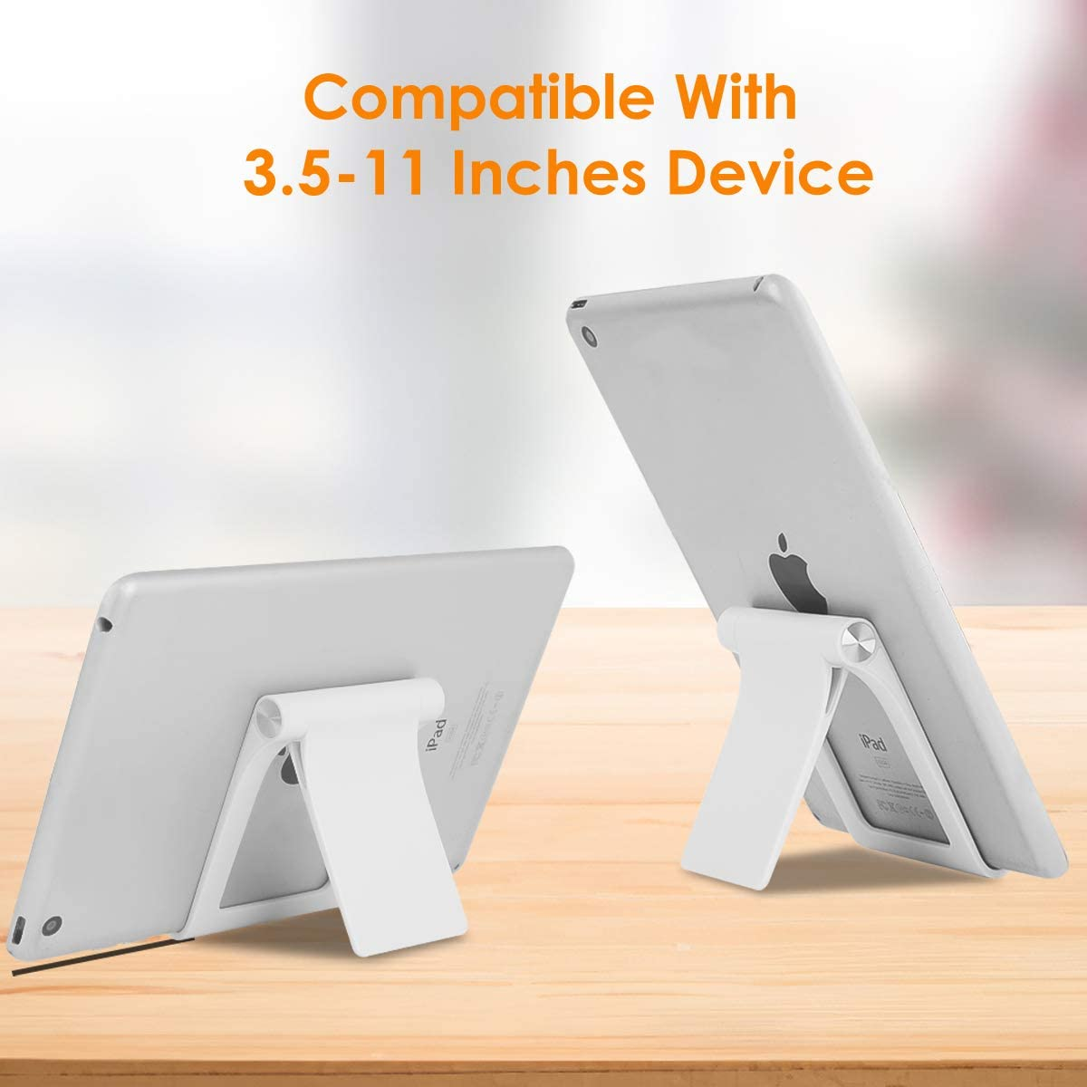 Phone Stand Holder Multi-Angle Adjustable Phone Desk Stand Tablet Holder for Iphone 17 16 15 14 13 12 11 Pro Max XS XR 8 plus 6 7 Galaxy S22 S21 S20 S10 S9 S8 Android Smartphone (White) image number 5
