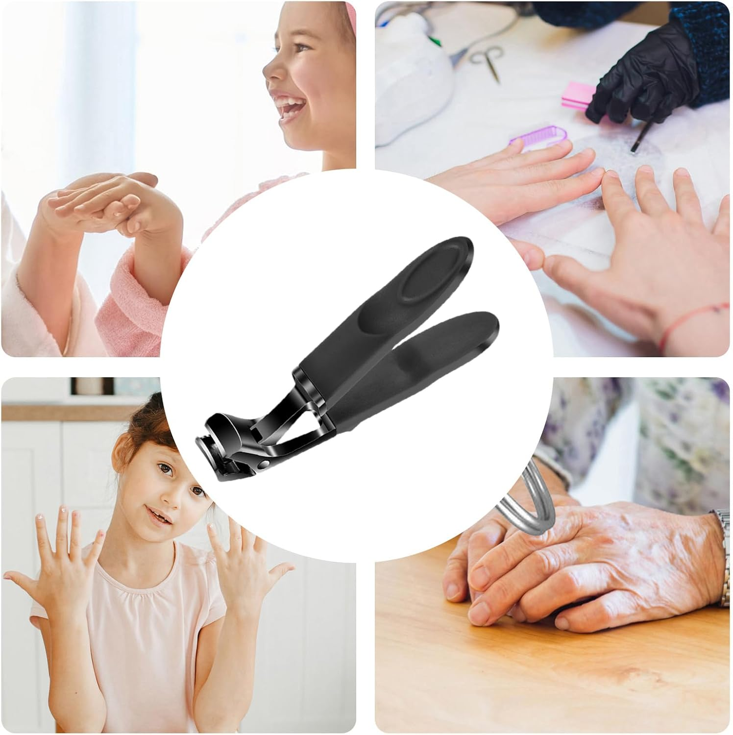 Toe Nail Clippers - Professional Toenail Clippers,Curved Heavy Duty Ergonomic Trimmer Remover Shaver Tool Wide Jaw for Grooming Pedicure Manicure Kids Adult Women Men image number 3