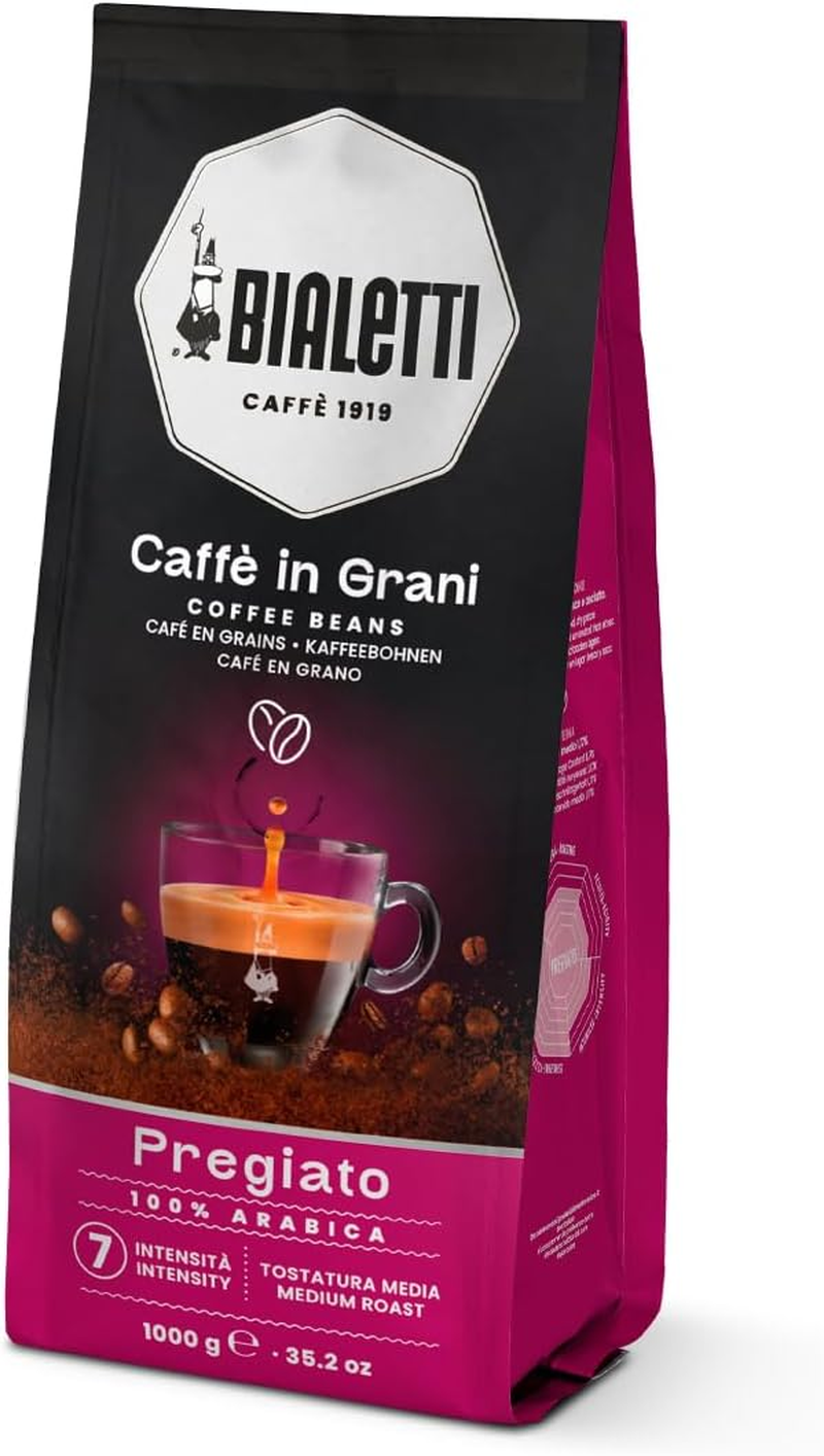 Bialetti - Coffee Beans Esperto Grani, Intenso Flavour, Dark Roast and Full Bodied, Intensity 9, 1Kg image number 6