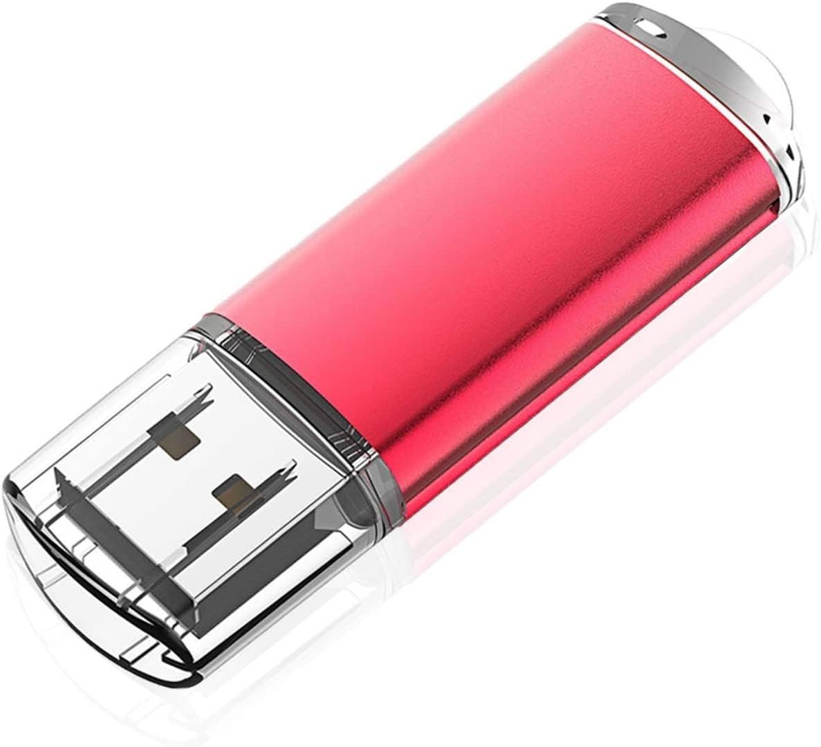 KOOTION 128GB USB 2.0 Flash Drive Thumb Drive Memory Stick Pen Drive with LED Indicator Red image number 3