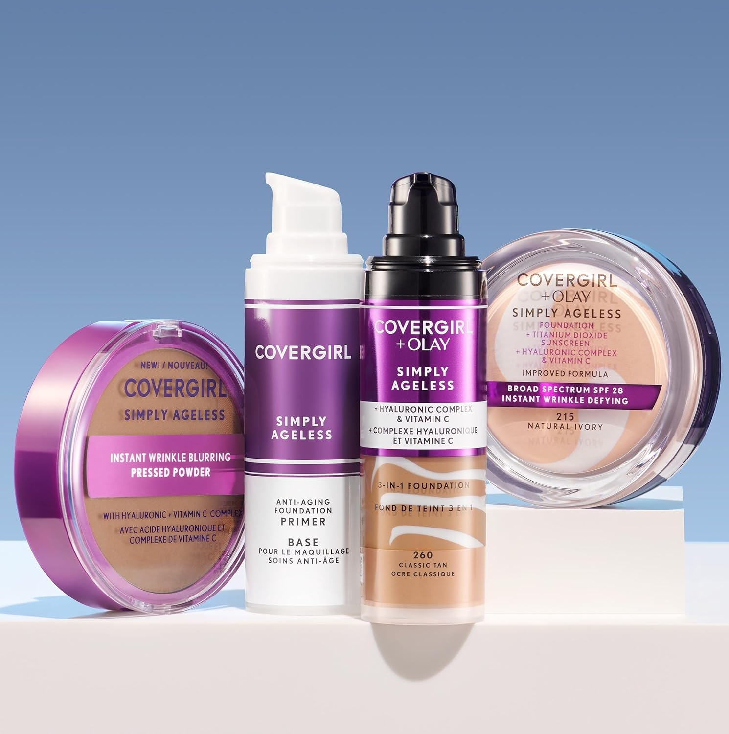 Covergirl Simply Ageless Instant Wrinkle Defying Foundation #245 Warm Beige 12G image number 6