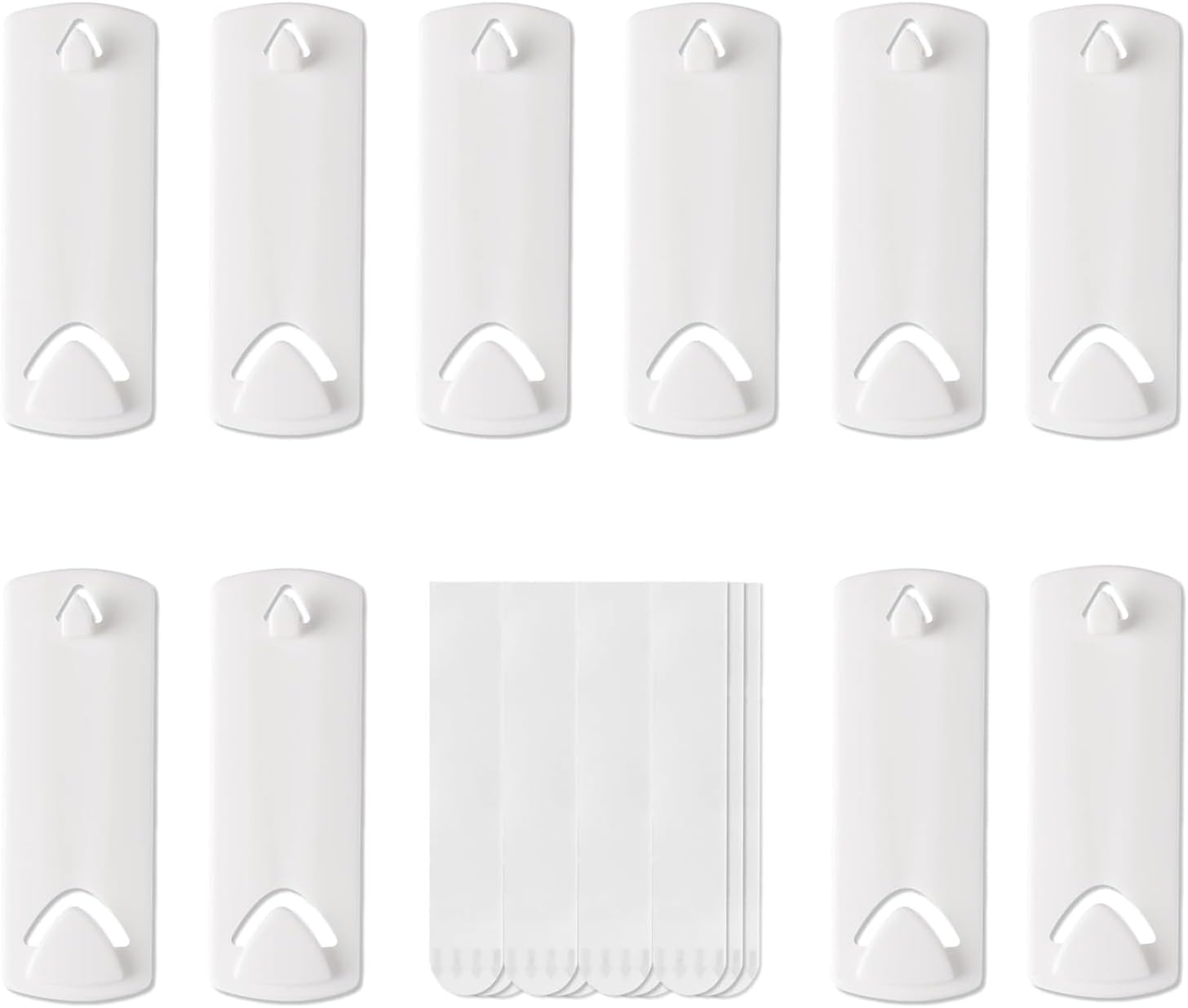 10Pcs Sawtooth Picture Hangers, Damage Free Hanging Frame Hangers, Wire Back Picture Frame Hanger, 12 Removable Adhesive Strips, No Nails Picture Wall Hooks for Home Bathroom Kitchen Closet image number 6