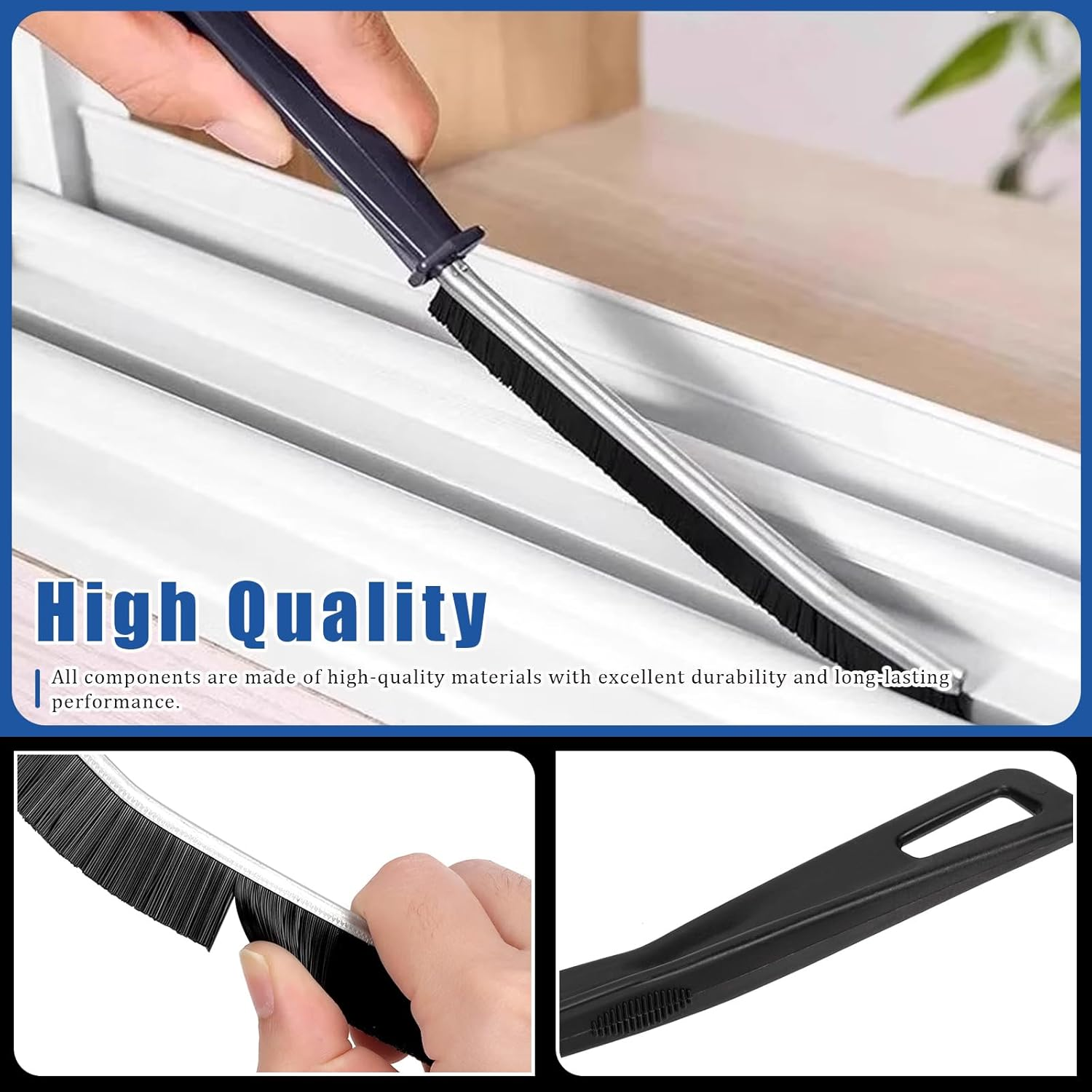 Glarks 20Pcs 3 Styles Crevice Cleaning Brush Set, Hard Bristle Cleaning Supplies, Multifunctional Hard Bristle Gap Cleaning Brush Tools, Gap Cleaning Brush for Groove Window Tracks Bathroom Kitchen image number 6