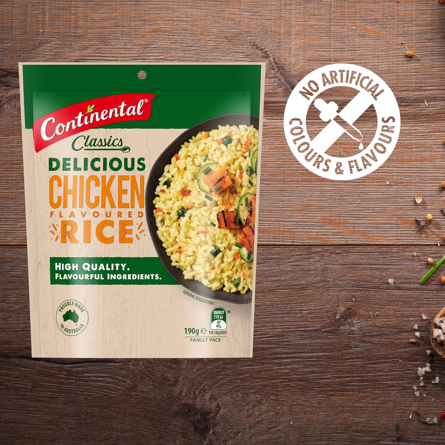 CONTINENTAL Rice Family Chicken Rice, 190G image number 3
