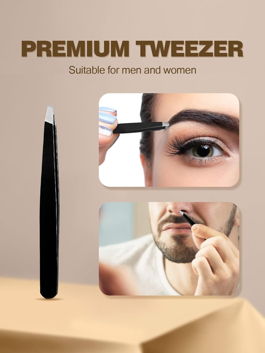 30X Magnifying Mirror, Small Magnifying Mirror with Suction Cup and Tweezers, 3.5 Inches Magnifier Travel Set