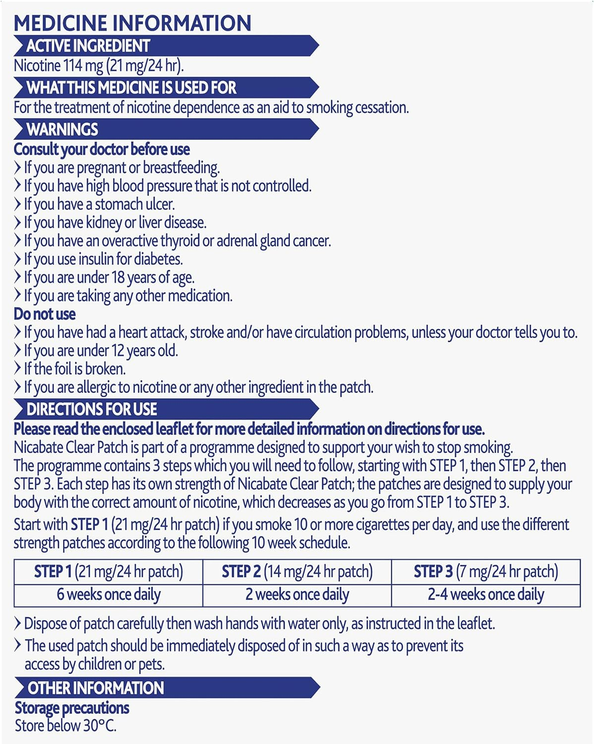 Nicabate Clear Patch, Quit Smoking Step 1, 21 Mg, 7 Pack image number 3