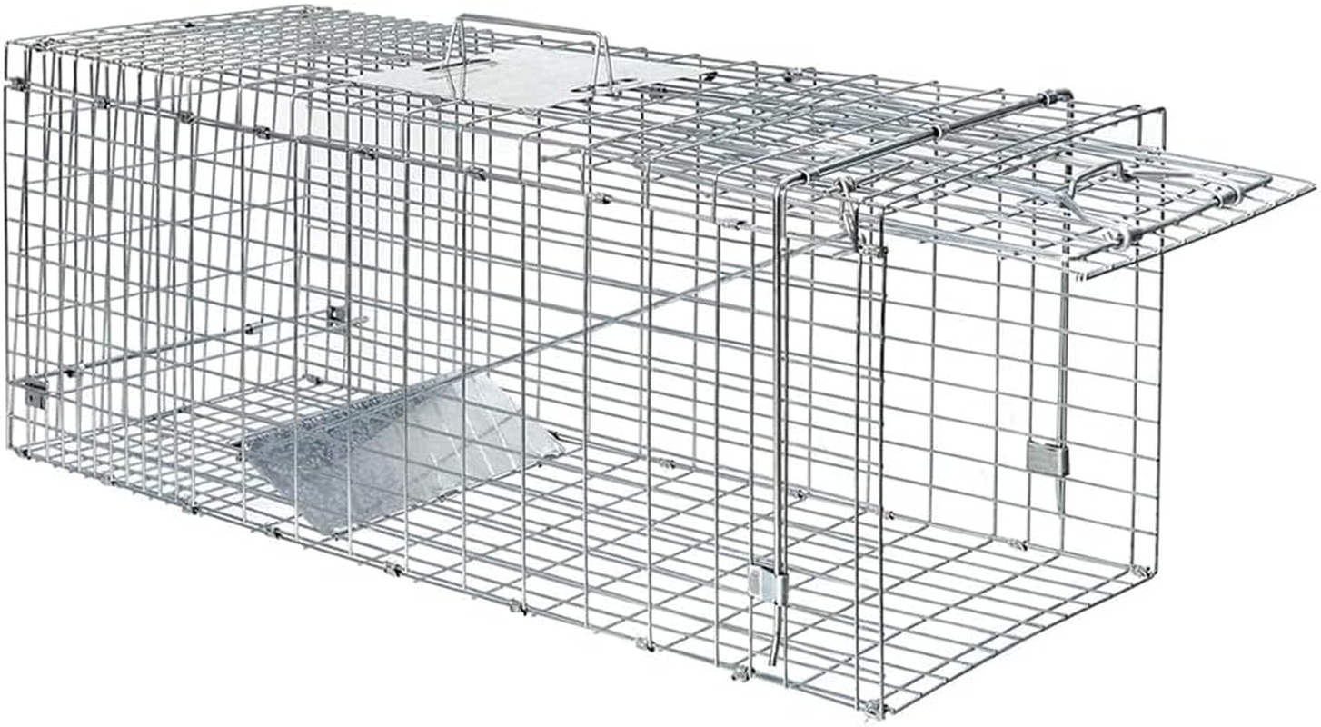 Animal Trap Cage,Outdoor Rescue Cat Carrier,Heavy Duty Squirrel Trap,No-Kill Trapping Kit,Small Animals Cages,For Stray Cats, Rabbits, Raccoons, Skunks image number 3
