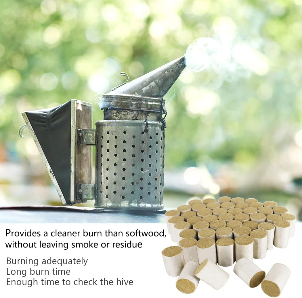 POLLIBEE Bee Smoker Pellets, 54 PCS Easy to Light Hive Pellets for Beekeeping Supplies