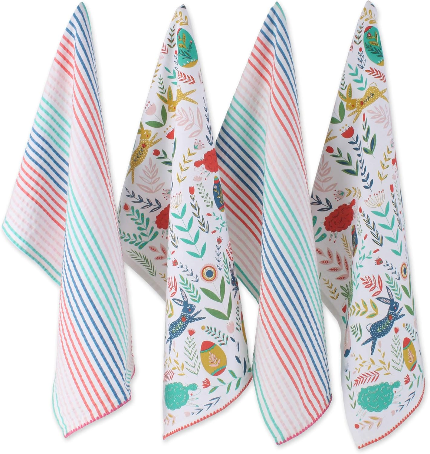 DII Easter Folk Garden Kitchen Textiles, 13X19, 6 Piece