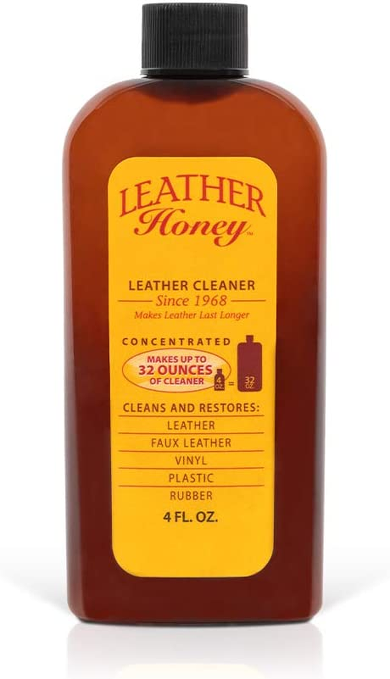 Leather Honey Leather Cleaner - Quality Leather Care, since 1968 - Leather Cleaner for Auto Interiors, Furniture, Shoes, Bags, Accessories & Apparel - 4Oz Conentrated - 32Oz Diluted image number 3