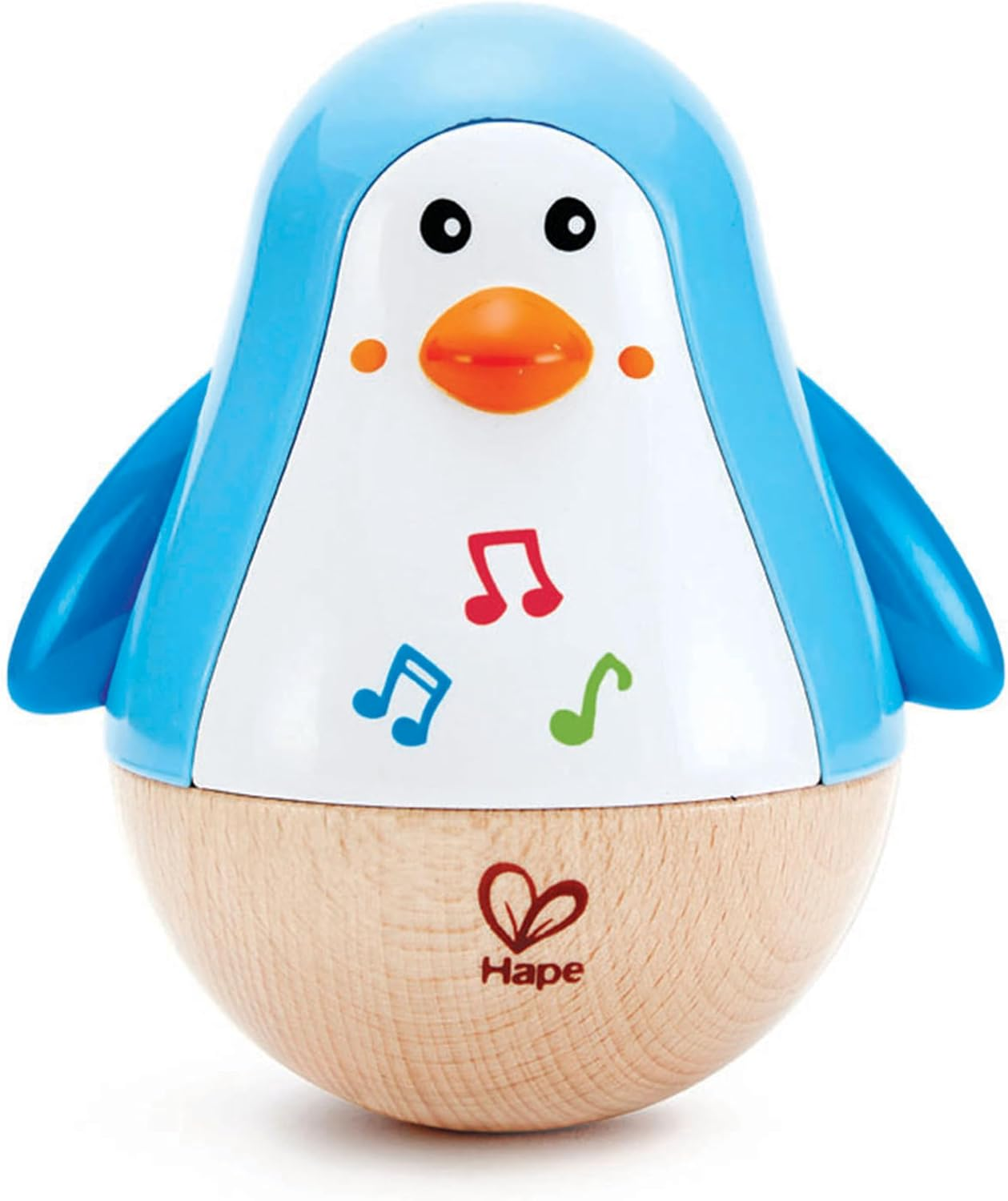 Hape Penguin Musical Wobbler Music Educational Kids/Baby Wooden Toy/Play 12M+ image number 2