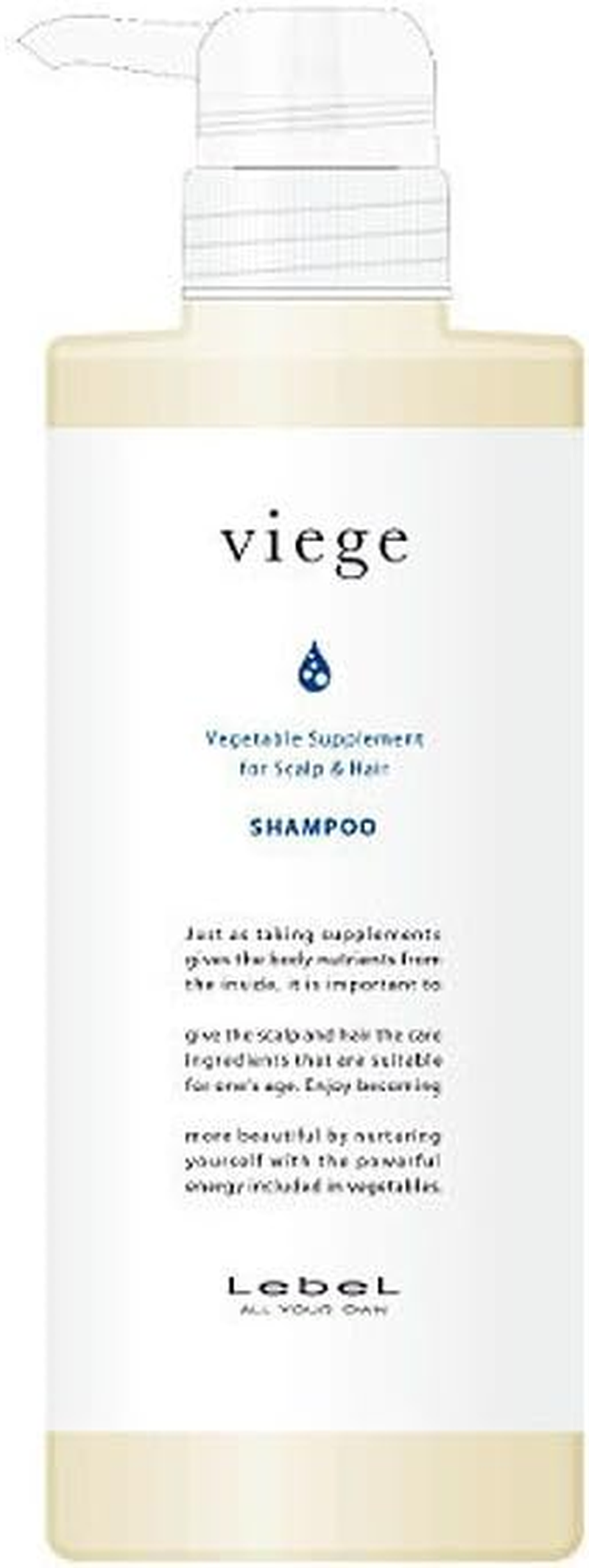 Lebel Cosmetics Lebel Vigier Shampoo, 20.3 Fl Oz (600 Ml), Beige, 20.3 Fl Oz (6