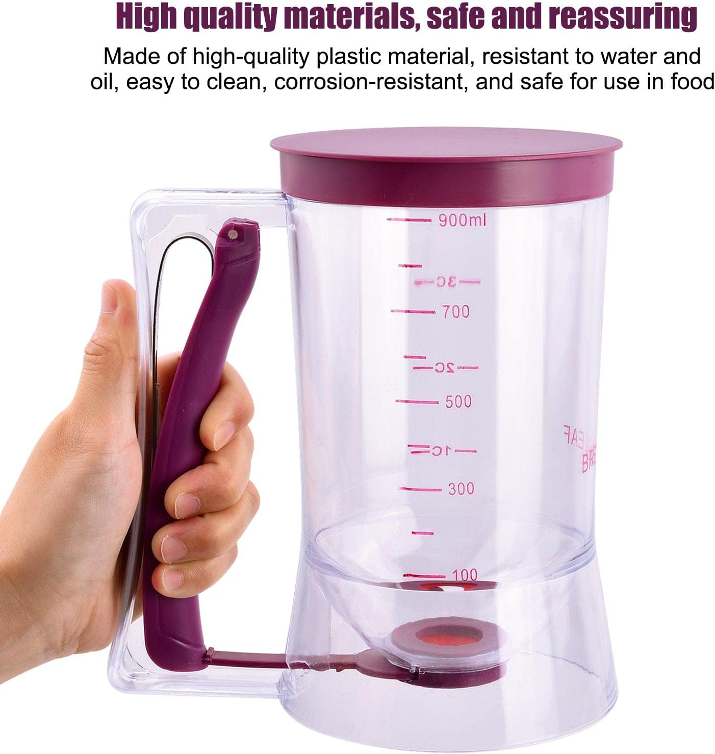 Batter Separator Cupcakes Pancakes Cookie Cake Waffles Batter Dispenser Cookie Separator Batter Cream Speratator Cup Measuring Baking Tools image number 3