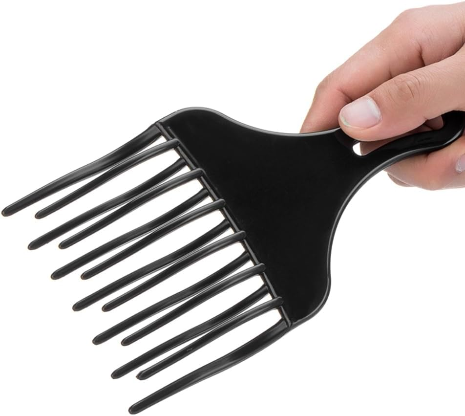CENPEK 10 Pcs Afro Comb for Curly Hair - Plastic Wide Hair Pick Comb Set for Styling, Detangling, and Hair Care, Double Fist Pick Comb for Afro, Curly, and Wavy Hair image number 2