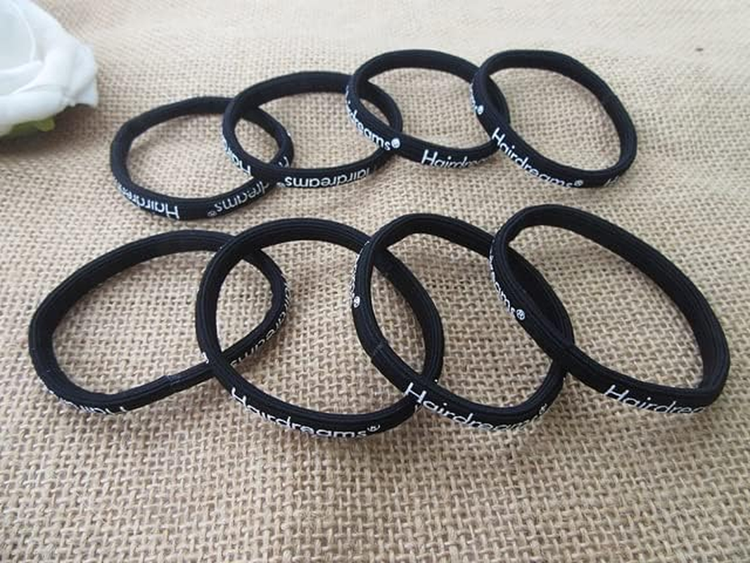 100Pcs HQ Black Elastic Hair Band Ponytail Holders Hair Tie Whol image number 3