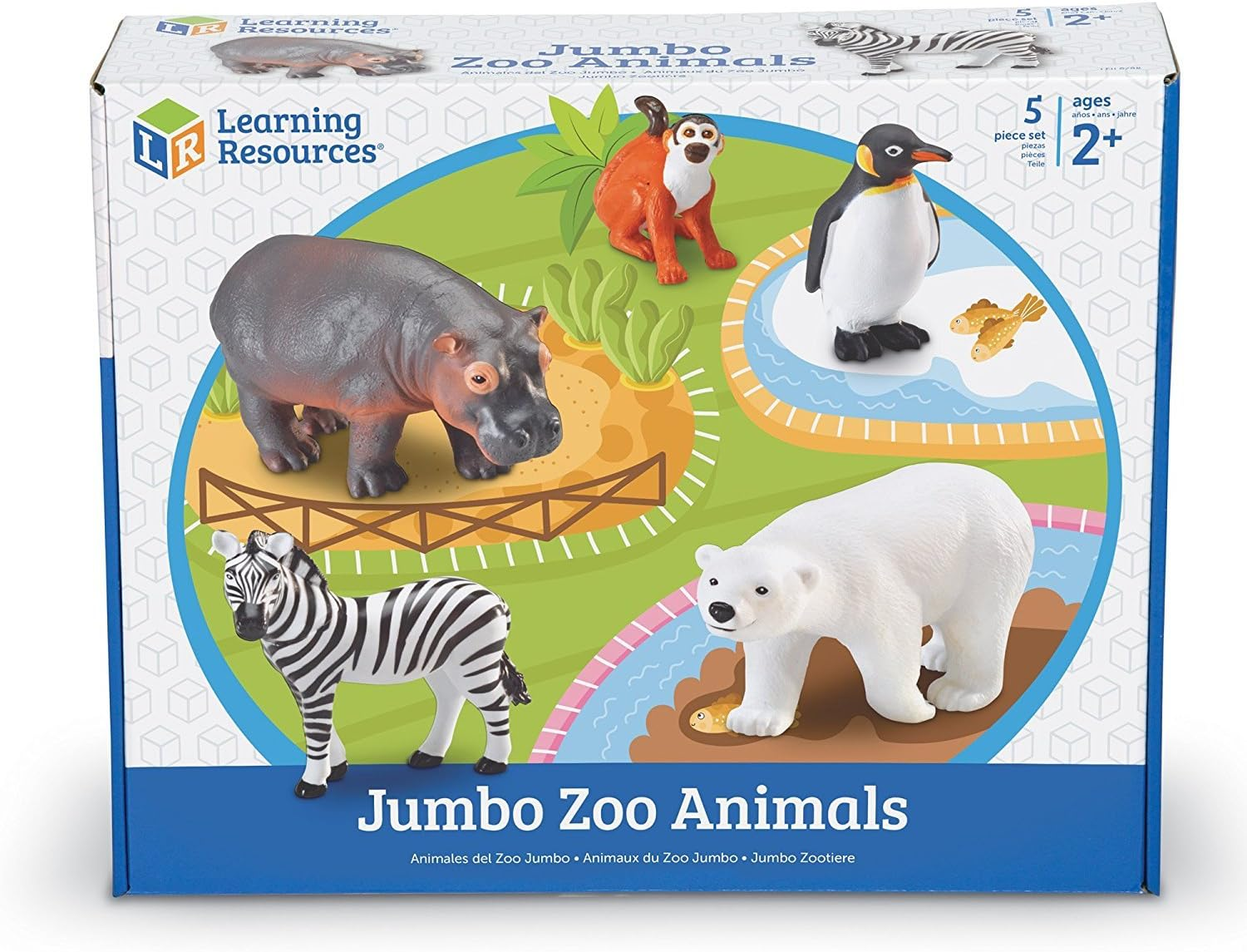 Learning Resources Jumbo Zoo Animals, Multi, LER0788 image number 3