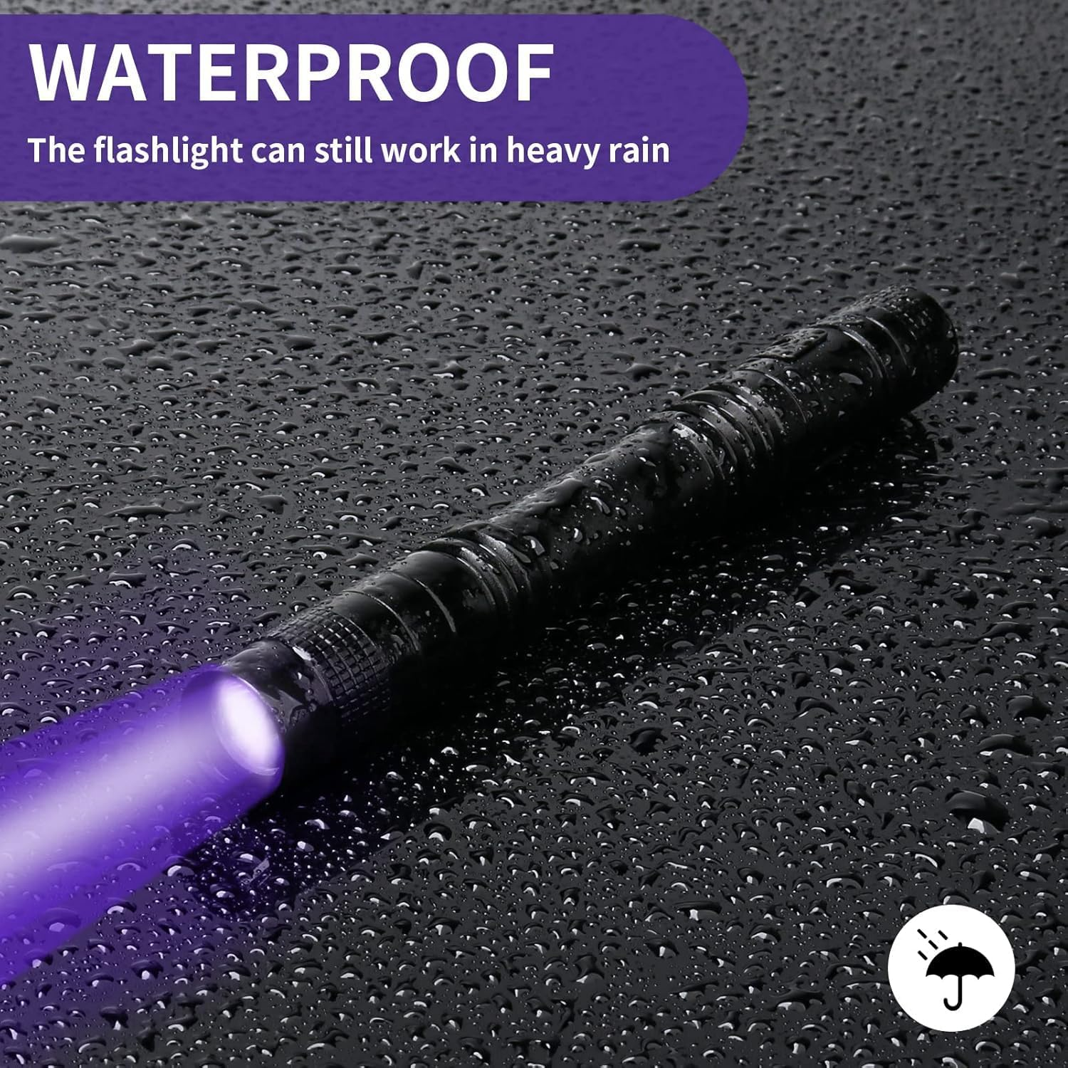 UV Black Light Flashlight, 395Nm Mini Pen Light with Clip, Waterproof Ultraviolet Flashlight for Leak, Pet Urine, Scorpion, Hotel Inspection, Dry Stain and Bed Bug image number 5