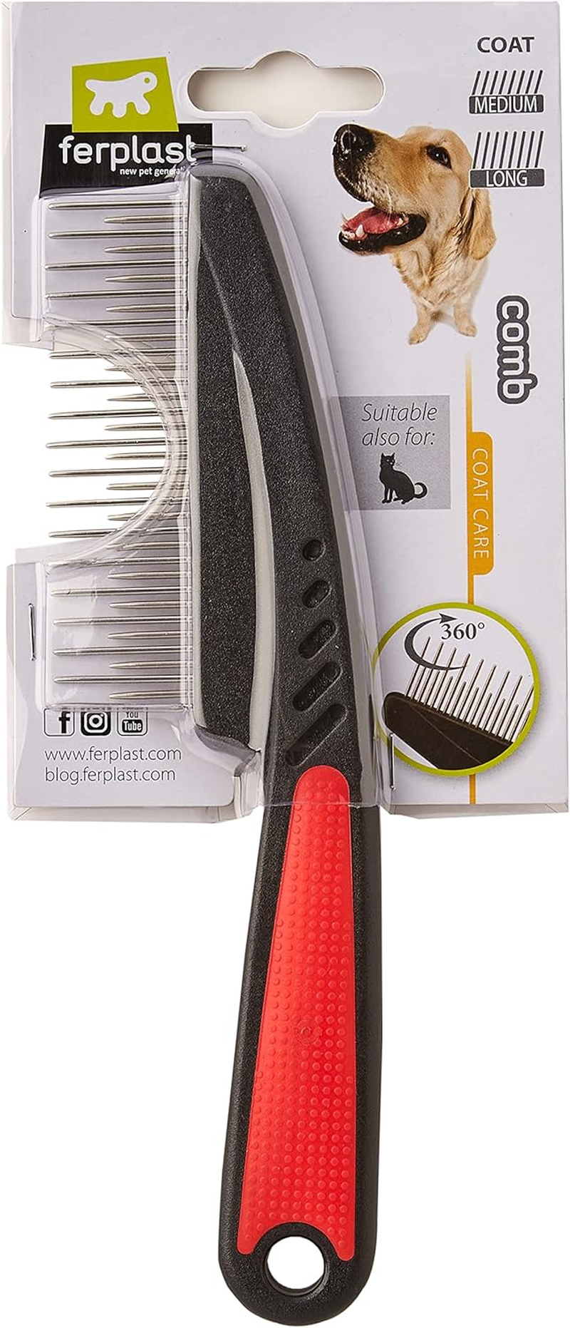 Ferplast Steel Comb with Rotating Teeth image number 5