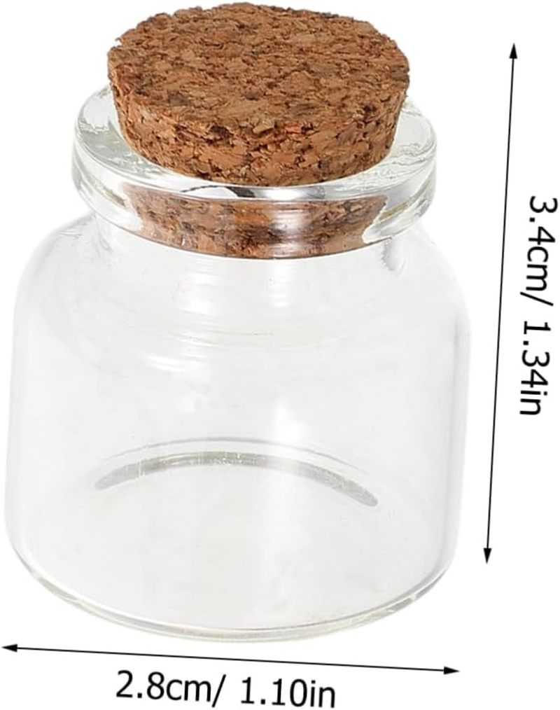 Hohopeti 10Pcs Glass Tooth Holder Versatile Keepsake Bottles for Teeth Hair Small Treasures Compact Portable Storage for Cherished Memories image number 2