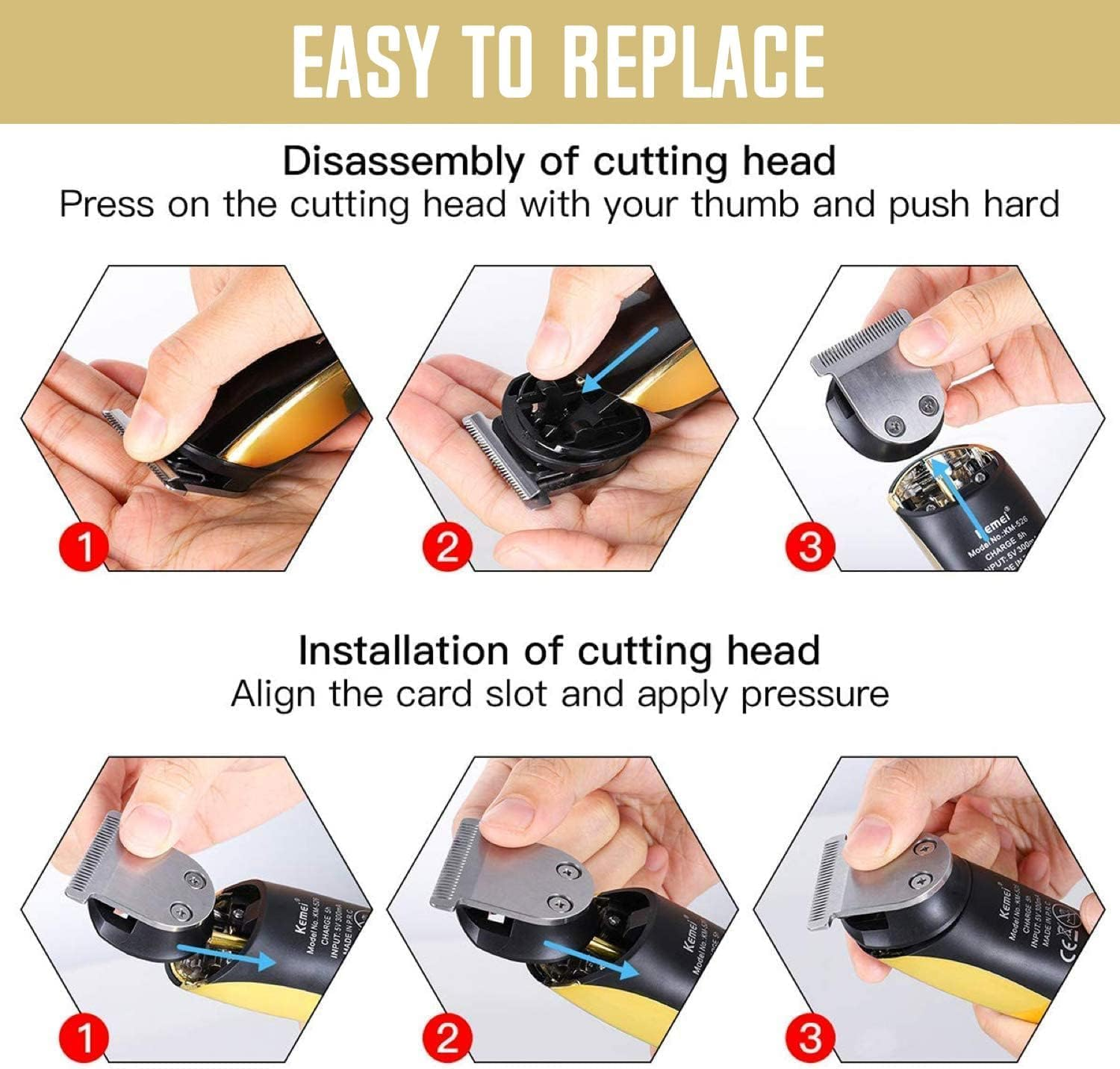 5-In-1 Beard Trimmer for Men - Hair Clippers Cordless, Electric Grooming Kit for Bear/Hair/Face/Nose/Ear, USB Rechargeable Waterproof Body Hair Trimmer for Quick Cut, Gifts for Husband Father image number 2