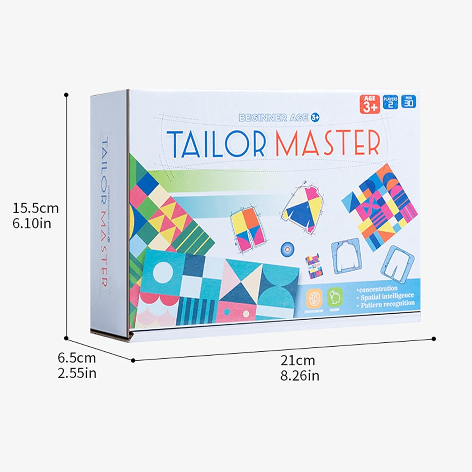 ZUNIPLEX Tailor Master Matching Game,Colour Matching Tabletop Game,Shape Sorter Toys,Thinking and Concentration Training Toy for 3 4 5 6 Year Olds