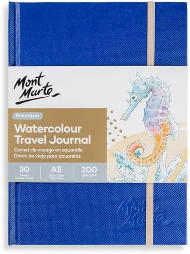 Mont Marte A5 200GSM Watercolour Travel Journal