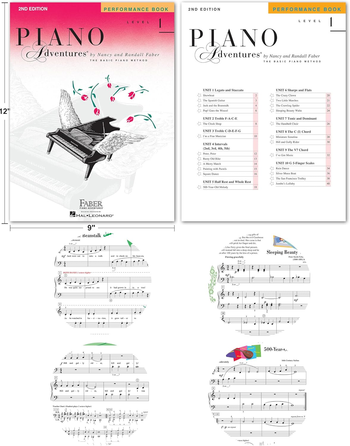Piano Adventures Level 1 2Nd Edition Learning Set by Nancy Faber - Lesson, Theory, Performance, Technique & Artistry Books & Juliet Music Piano Keys 88/61/54/49 Full Set Removable Sticker image number 2