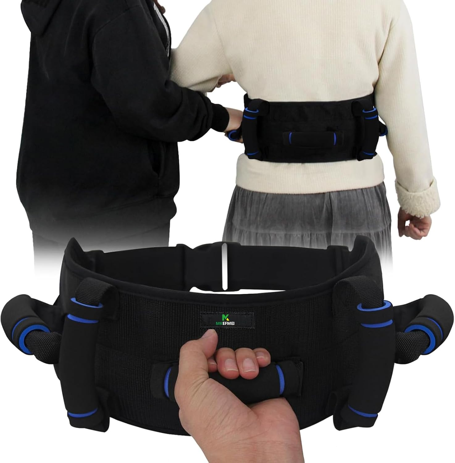 Gait Belts Transfer Belt for Seniors with Handles, Gate Belts Medical for Elderly, Gait Belts for Seniors, Lift Belts Quick Release Buckle, Medical Nursing Safety Belt Patient Assist image number 1